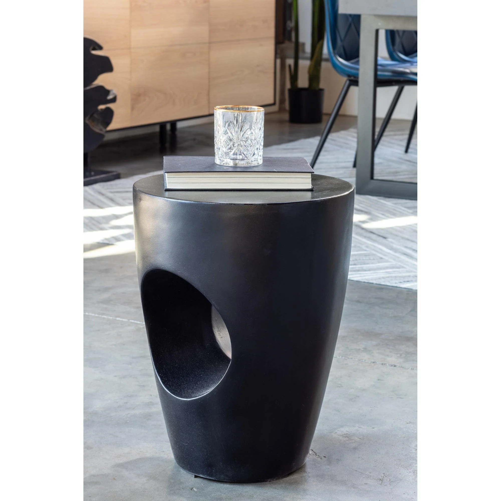 Aylard Outdoor Stool Black - Frankwebs