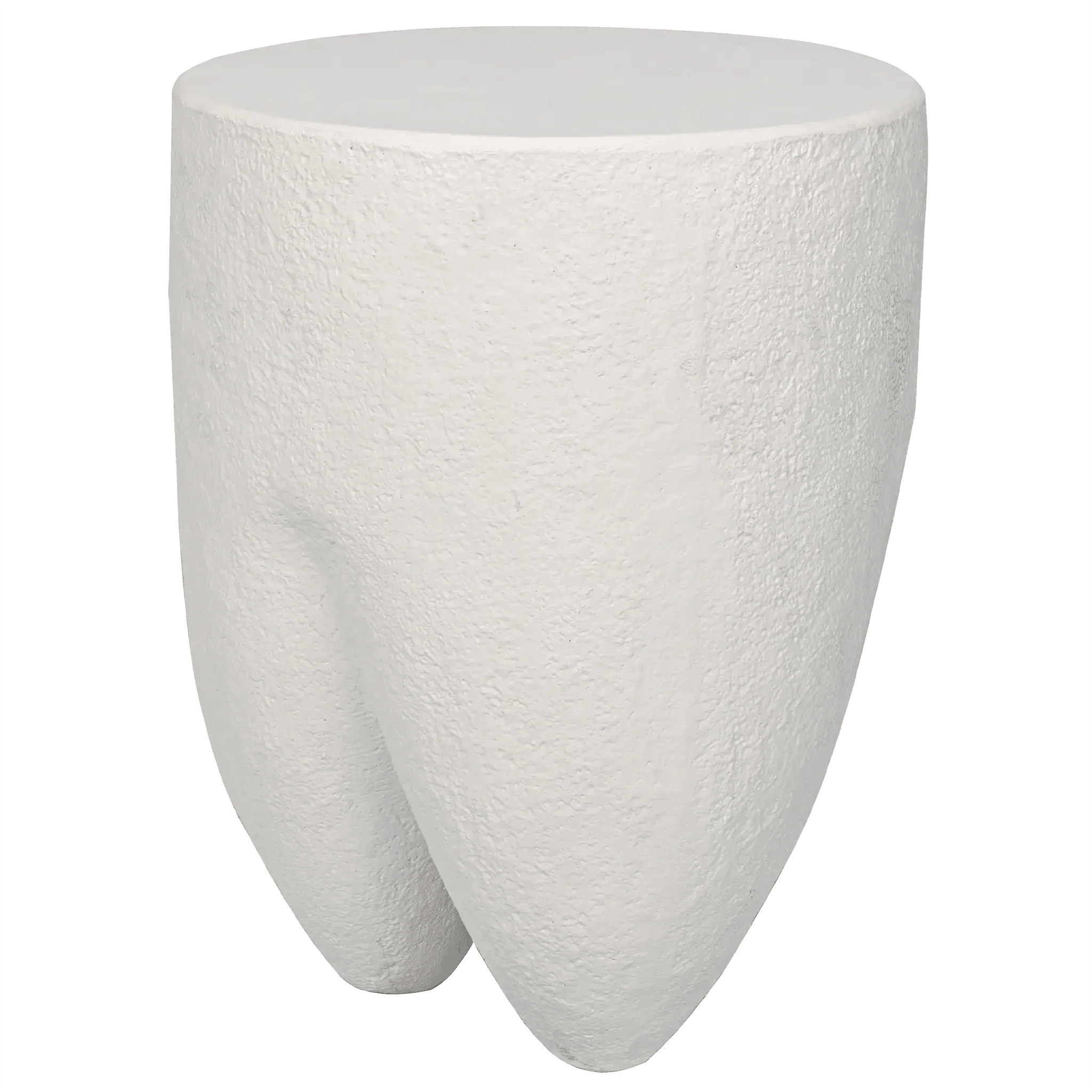 Donald Side Table, White Fiber Cement - Frankwebs