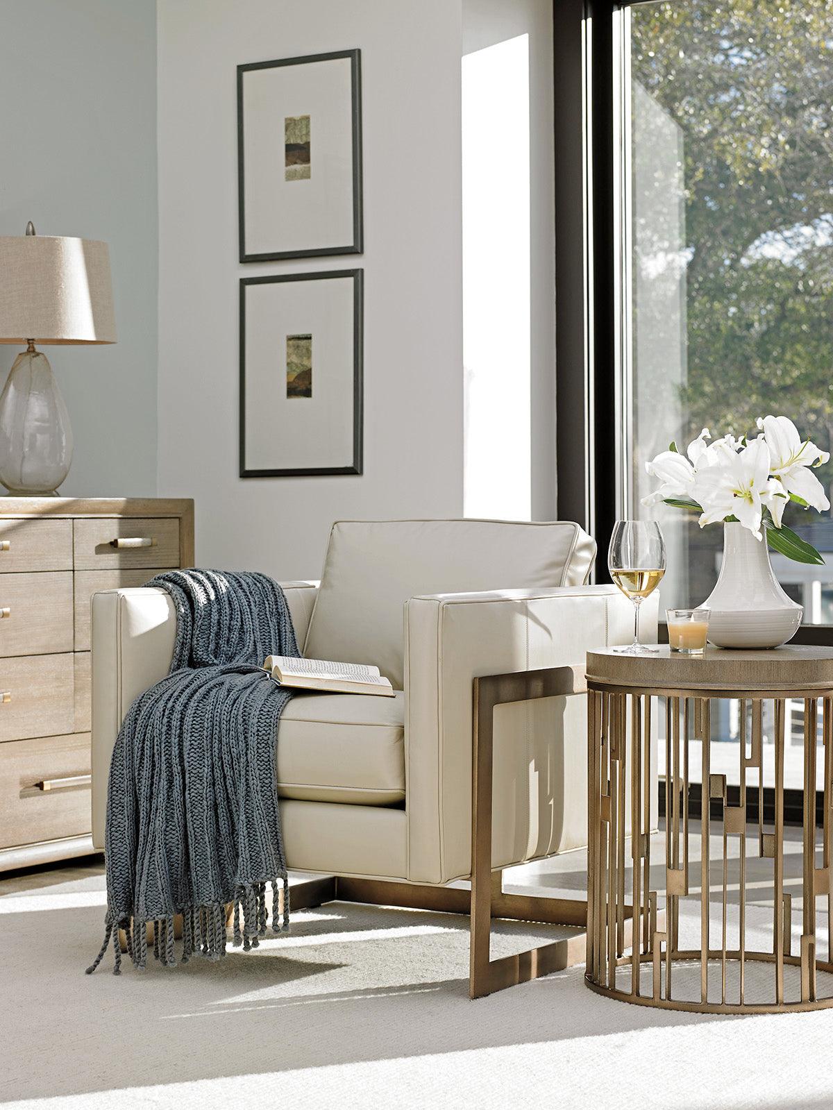 Shadow Play Studio Round Accent Table - Frankwebs