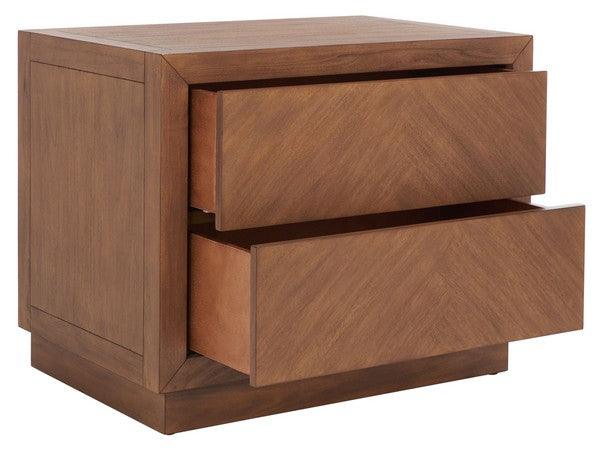 STEVE 2 DRAWER WOOD NIGHTSTAND - Frankwebs
