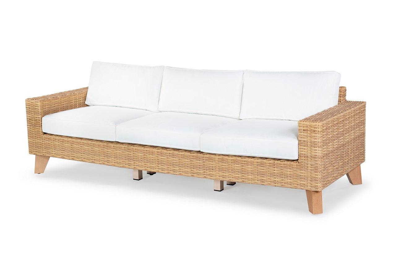 MARGARITA WICKER PATIO SOFA - Frankwebs