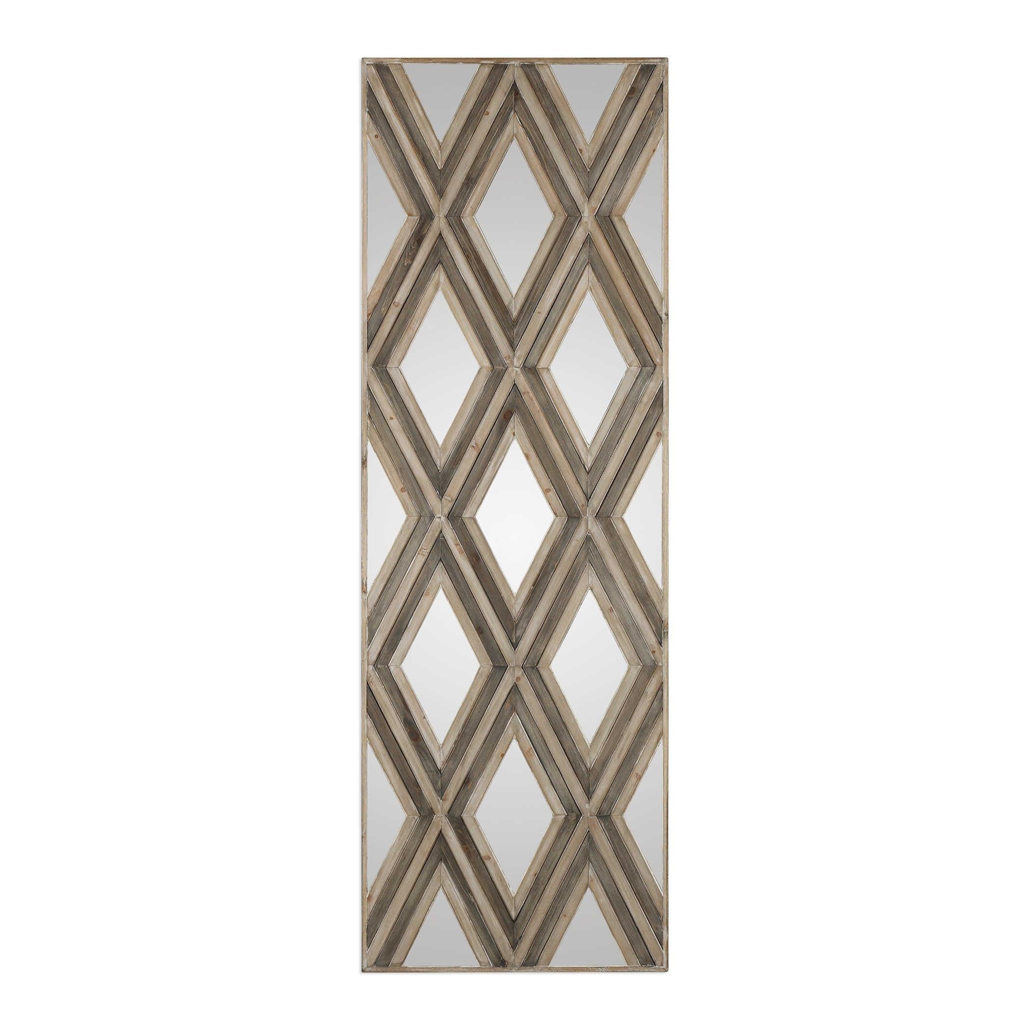 Tahira Geometric Argyle Pattern Wall Mirror - Frankwebs