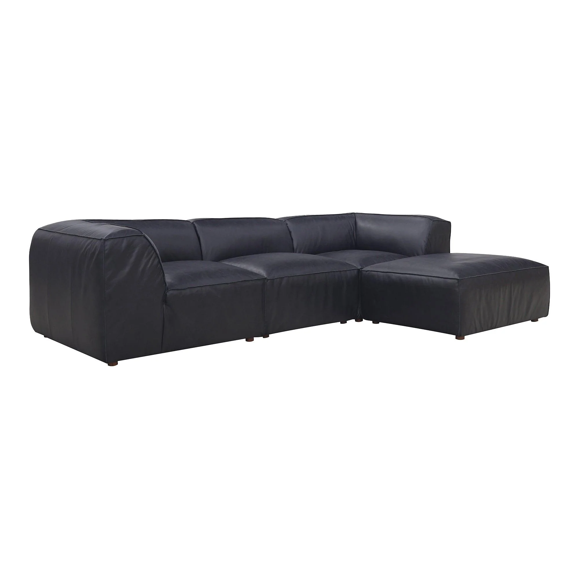 Form Lounge Modular Sectional Vantage Black Leather - Frankwebs