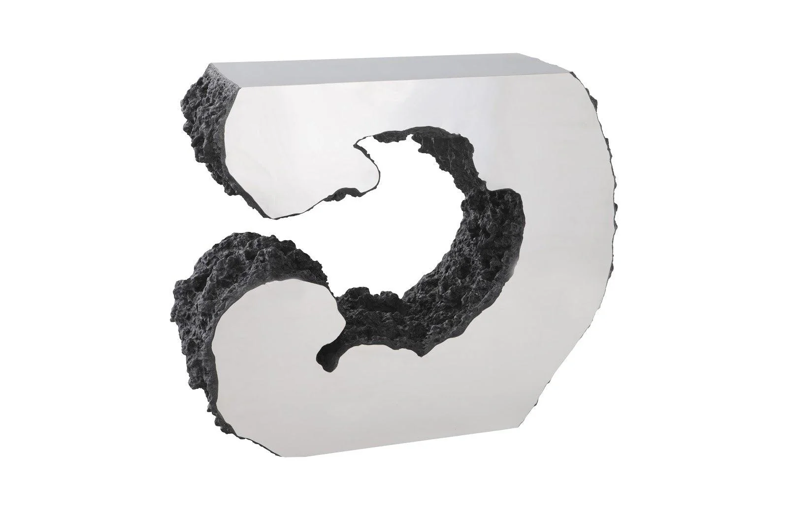 Lava Console Table, Stainless Steel - Frankwebs