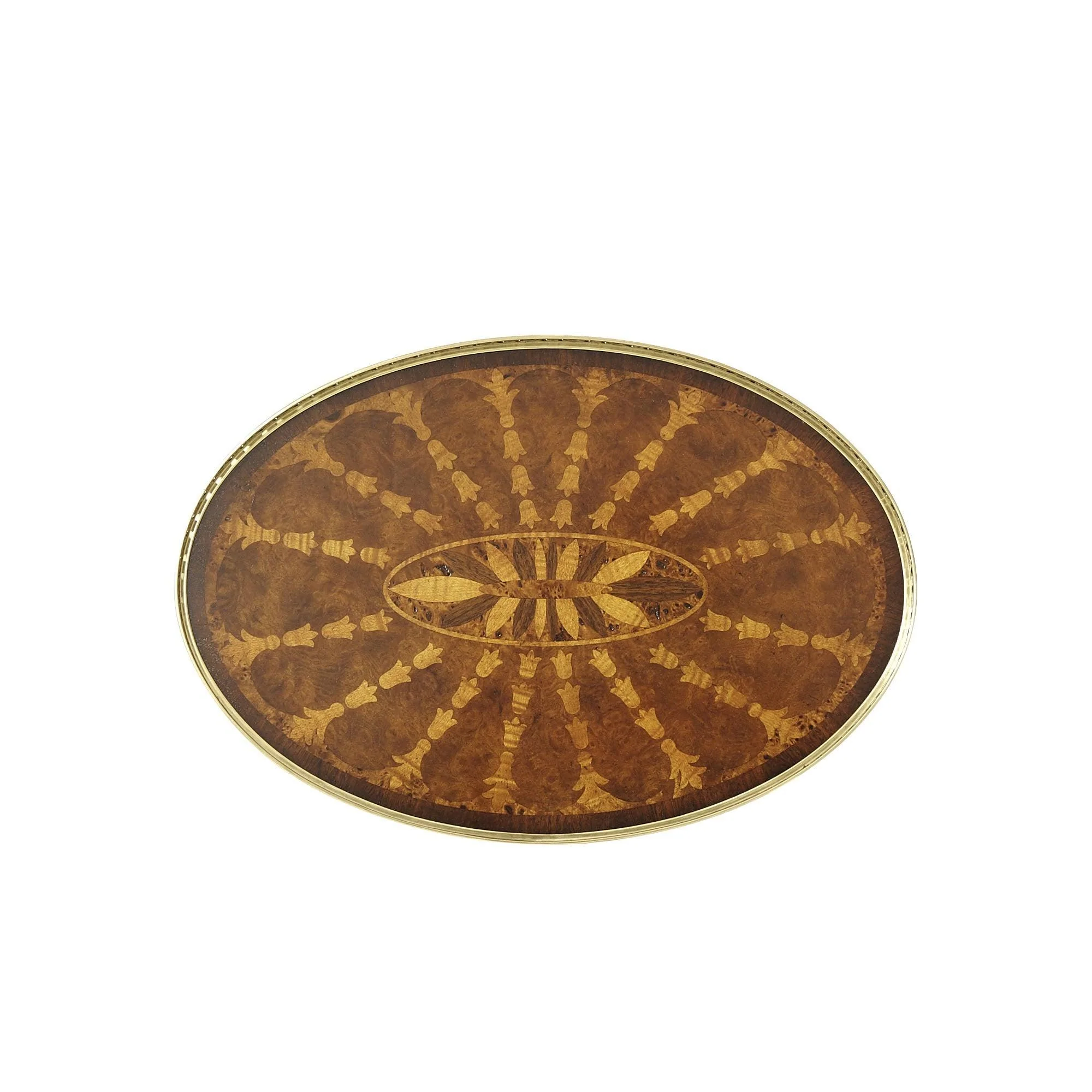 Radiating Parquetry Accent Table - Frankwebs