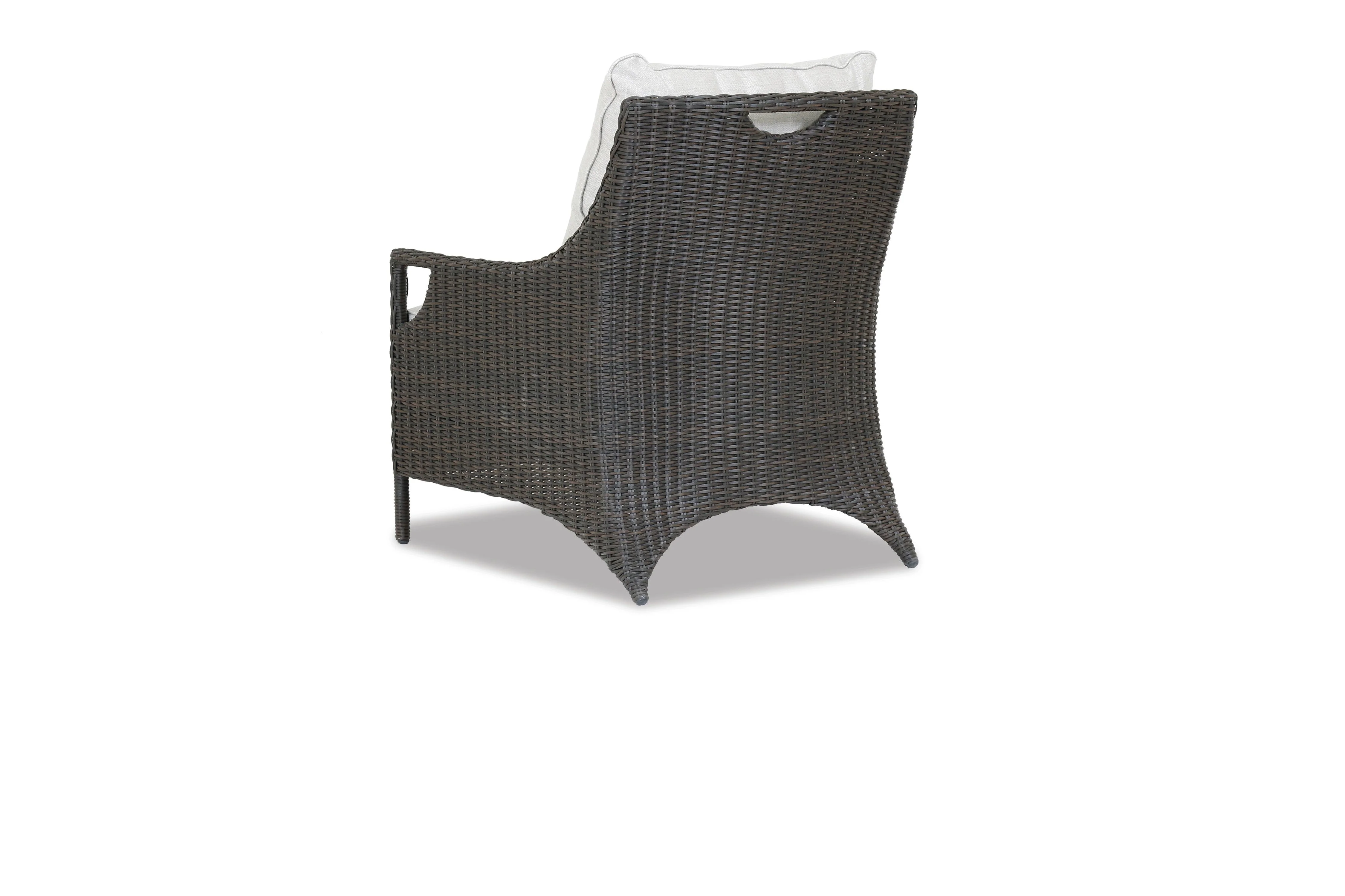 Lagos Club Chair in Cast Silver, No Welt - Frankwebs