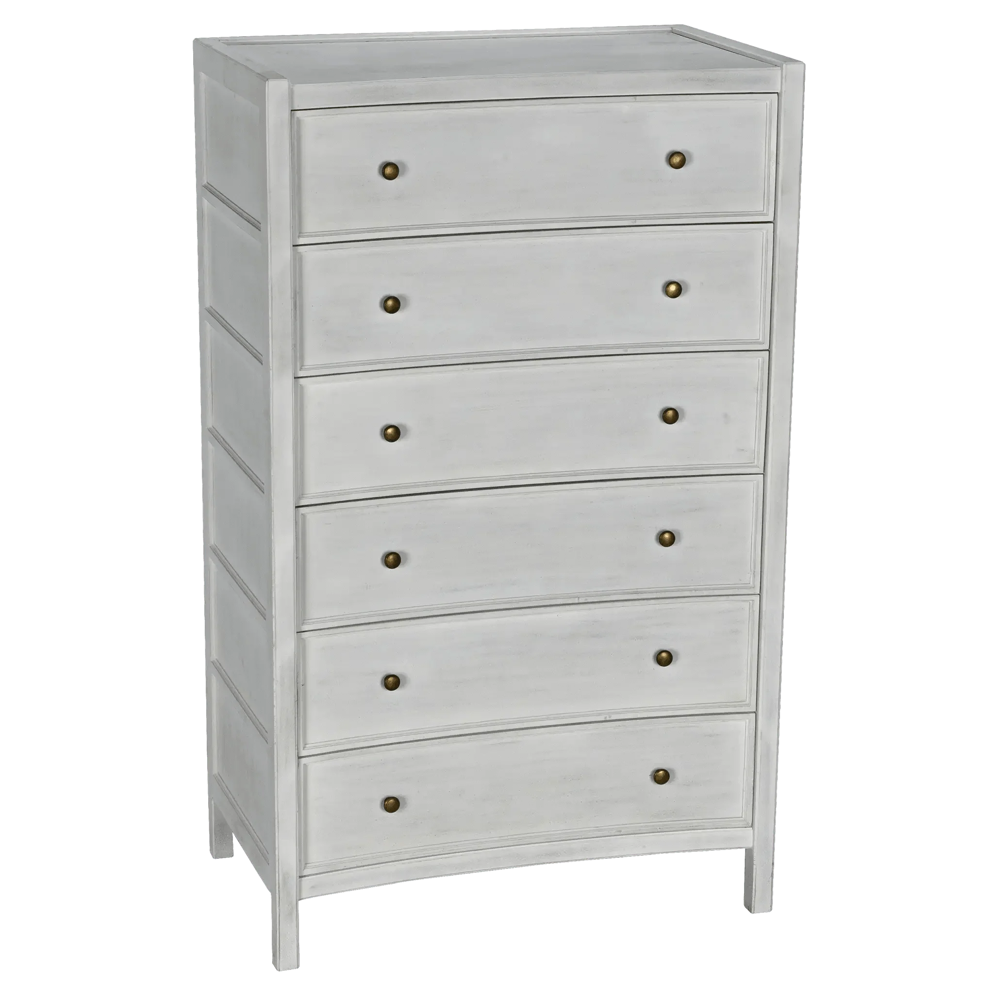 Hampton Tall Boy, White Wash - Frankwebs