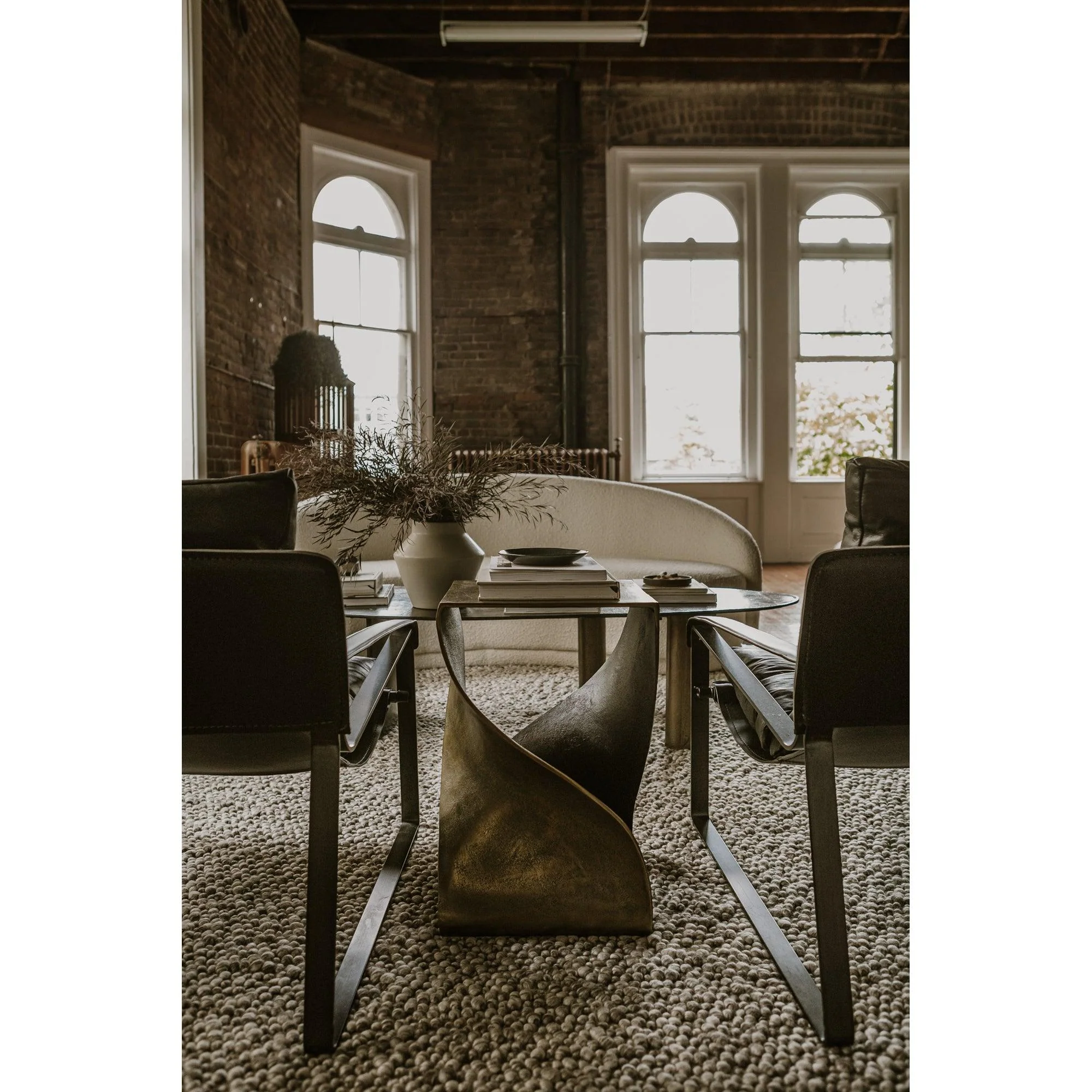 Twist Accent Table Brass - Frankwebs