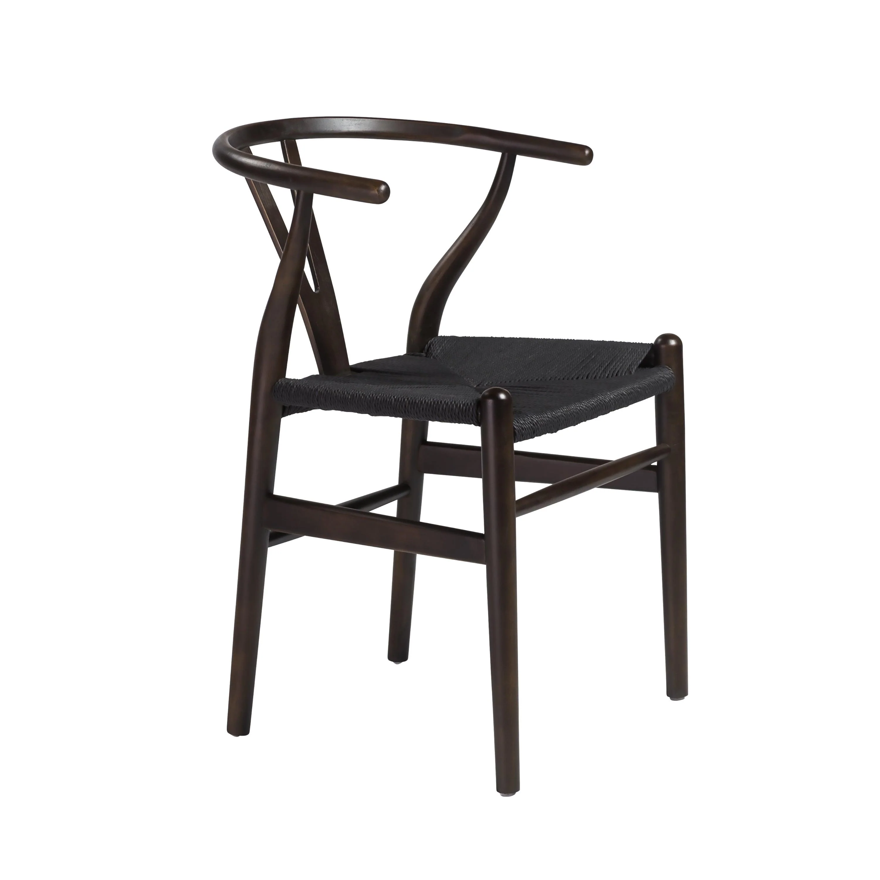 Evelina Side Chair with Stained Framed and Rush Seat - Set of 2 - Frankwebs