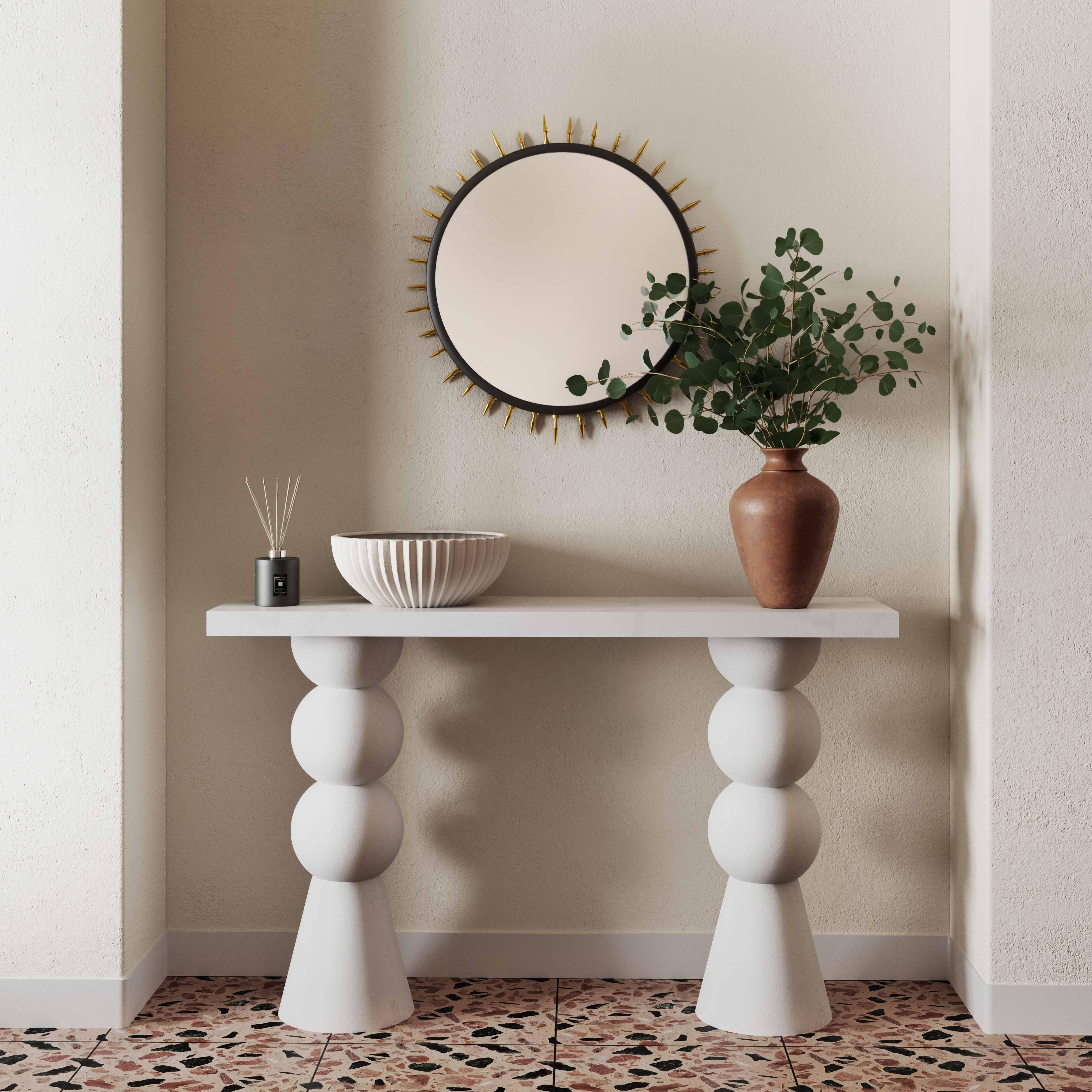 Lupita White Console Table - Frankwebs