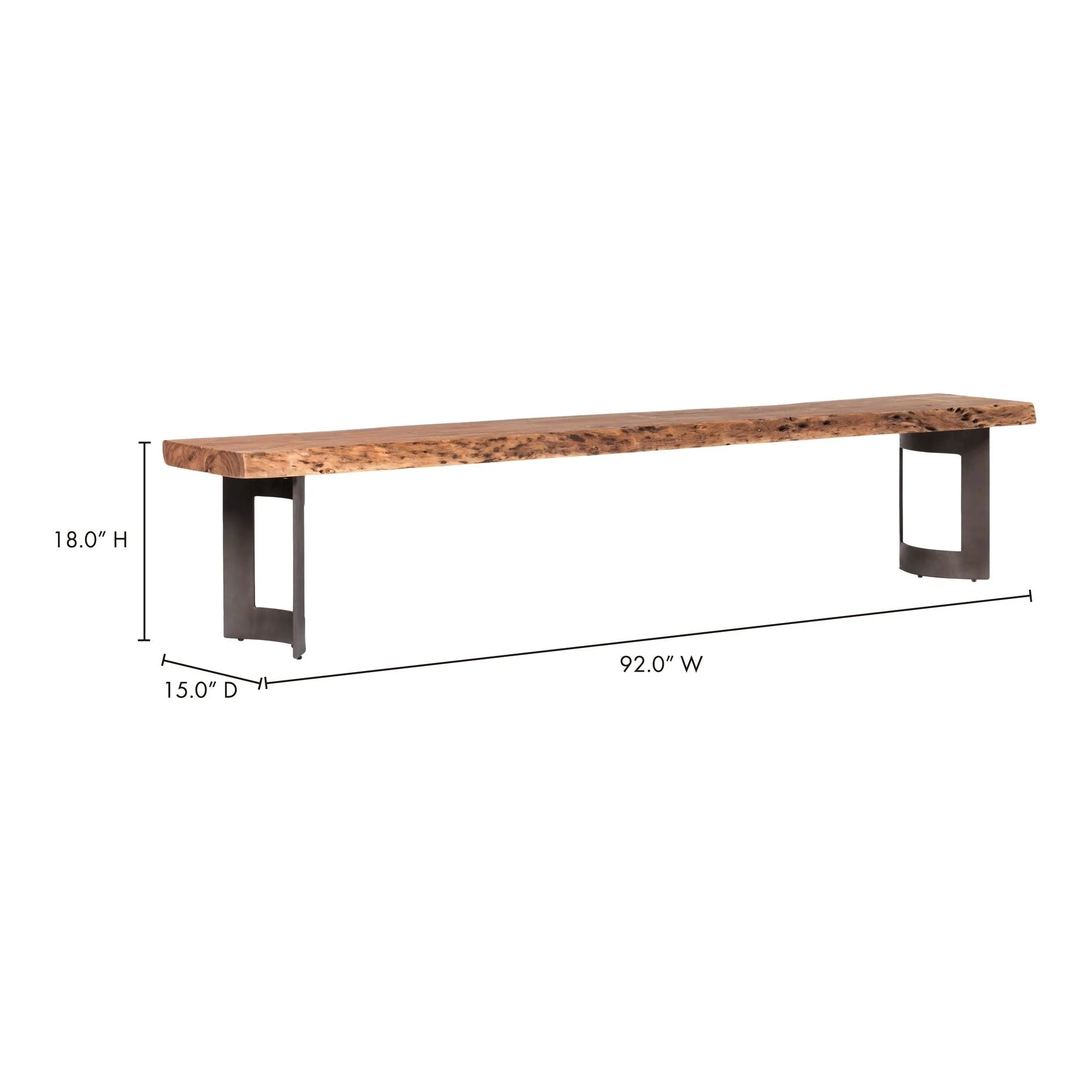 Bent Bench Small Smoked - Frankwebs