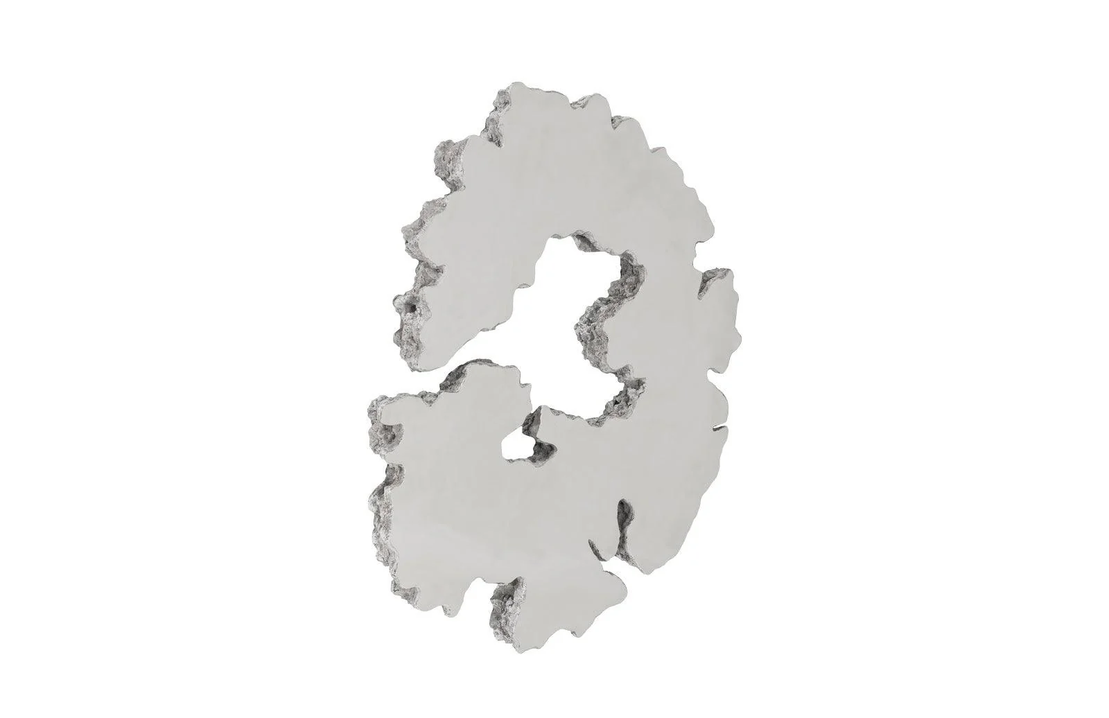 Lava Slice Wall Art, Resin, Stainless Steel, LG - Frankwebs