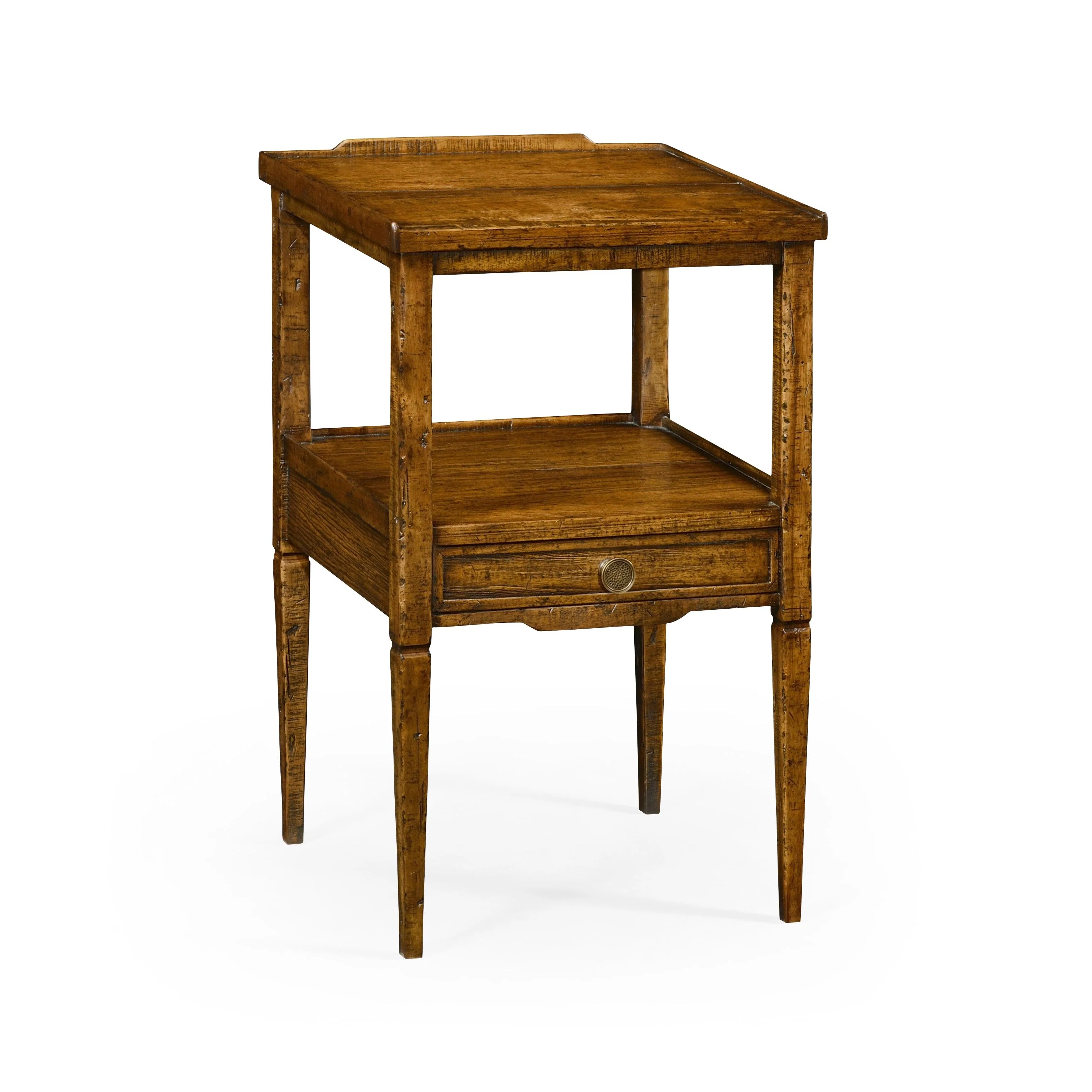 Casual Accents Country Walnut Square End Table - Frankwebs