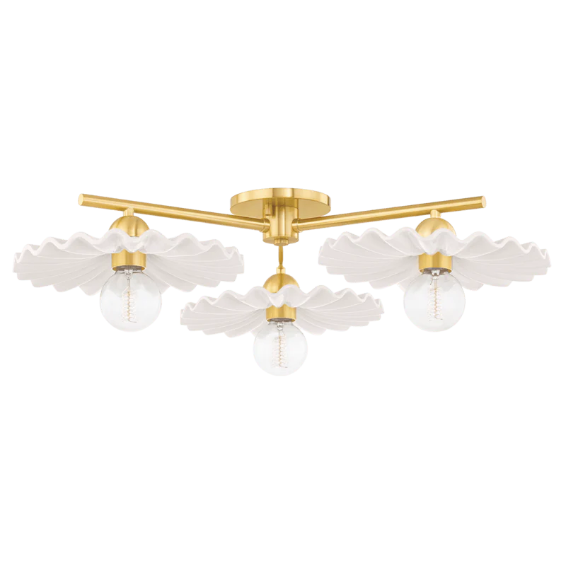 TINSLEY 3 LIGHT SEMI FLUSH - Frankwebs