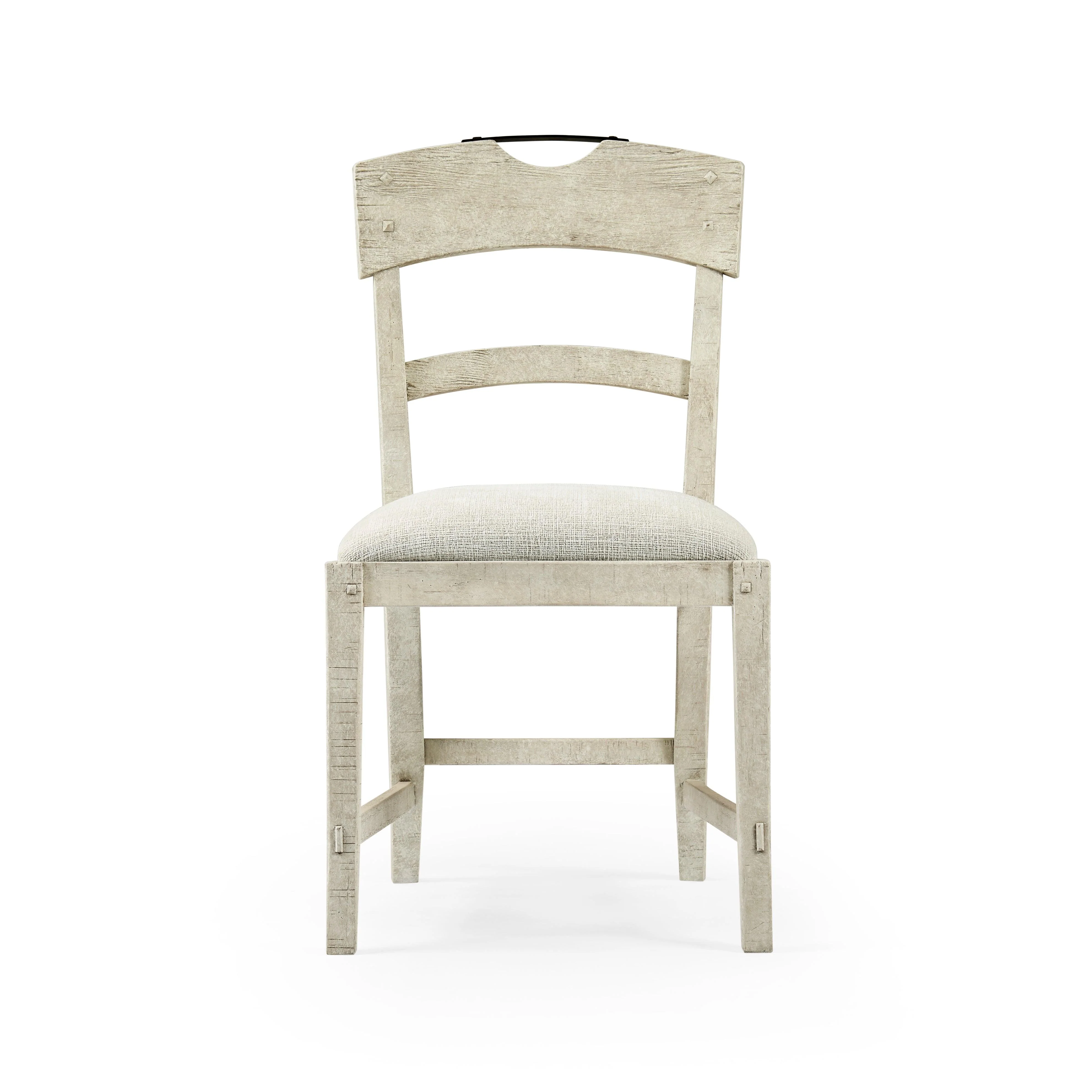 Casual Accents Whitewash Driftwood Planked Side Chair - Frankwebs