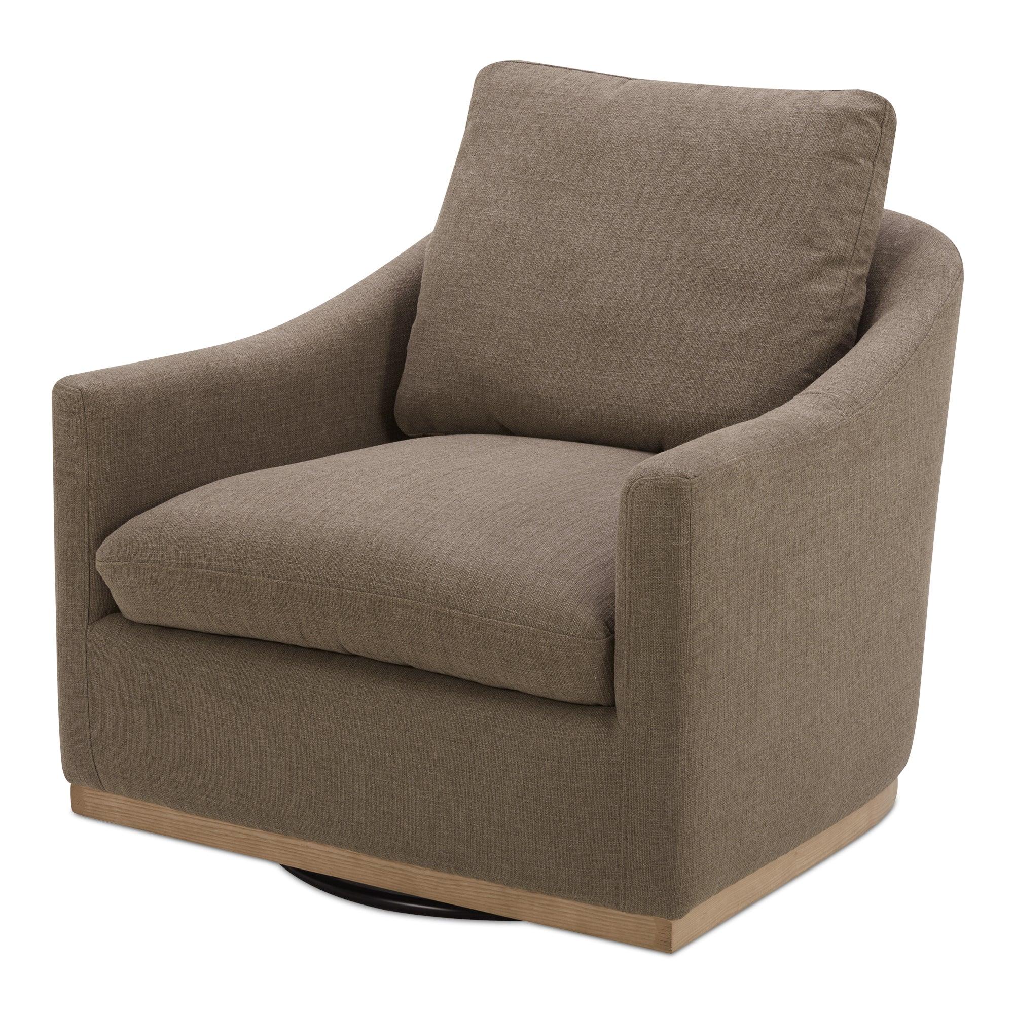 Linden Swivel Chair Soft Taupe - Frankwebs