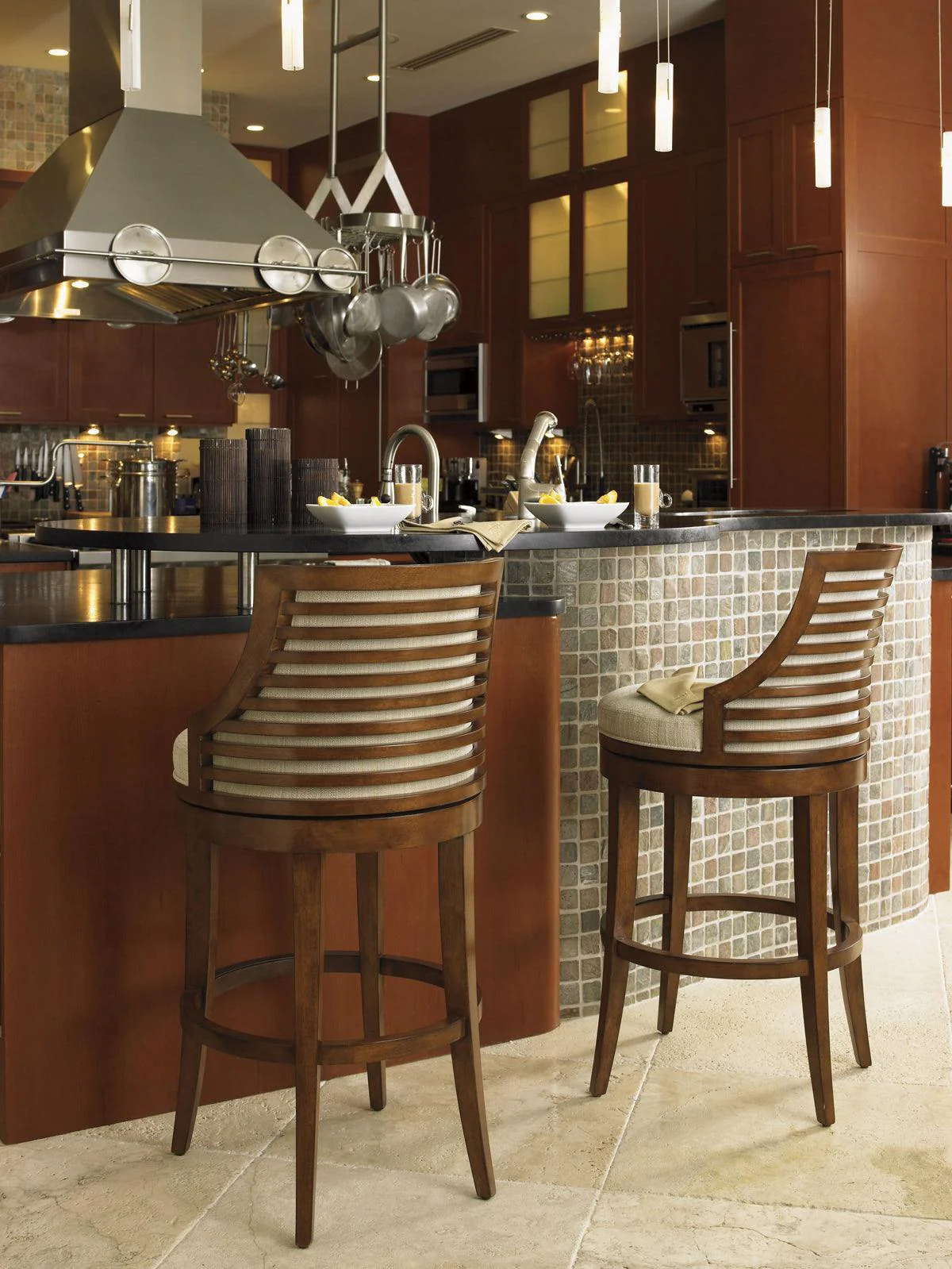Ocean Club Cabana Swivel Bar Stool - Frankwebs