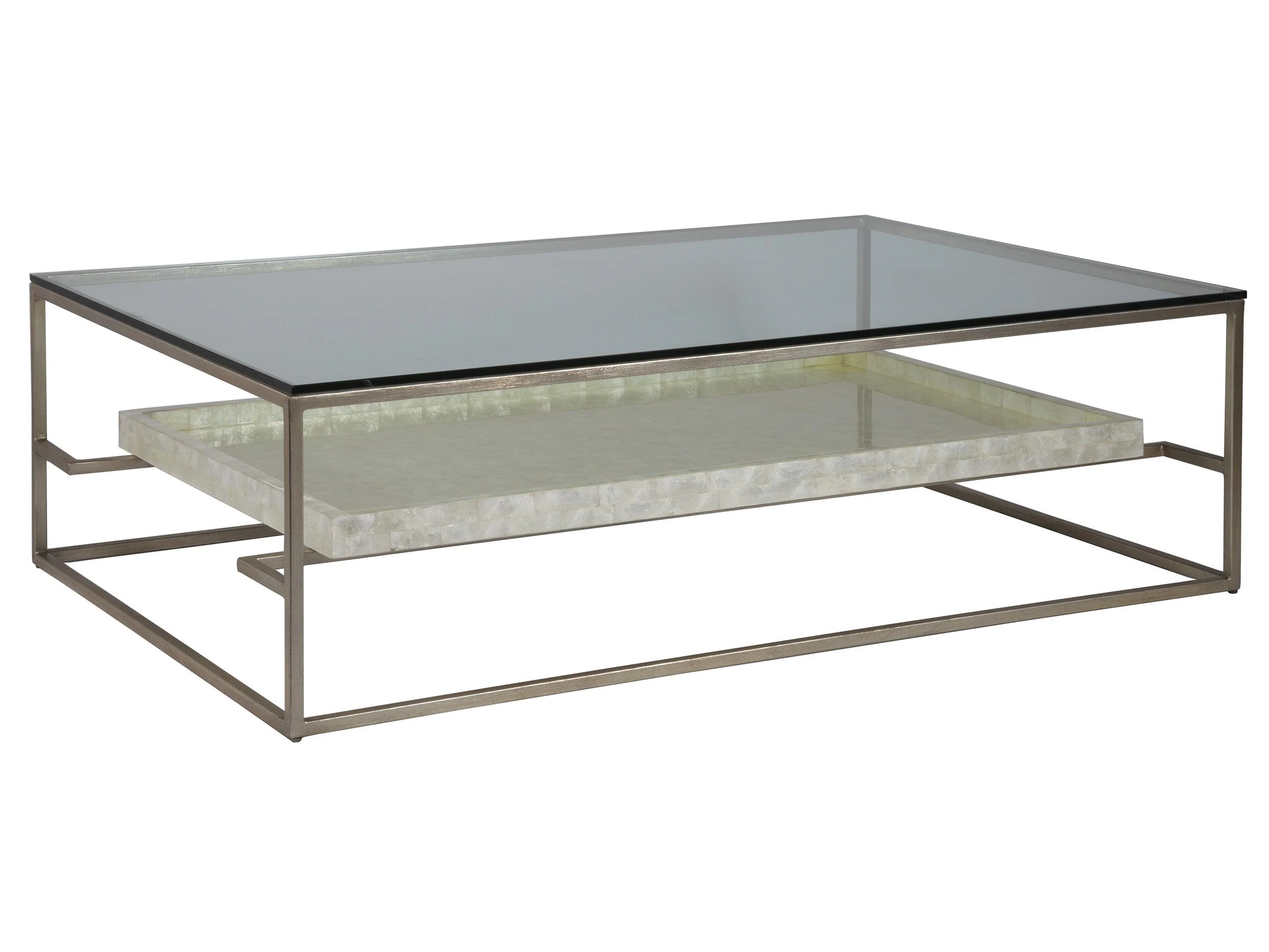 Signature Designs Cumulus Capiz Large Rectangular Cocktail Table - Frankwebs