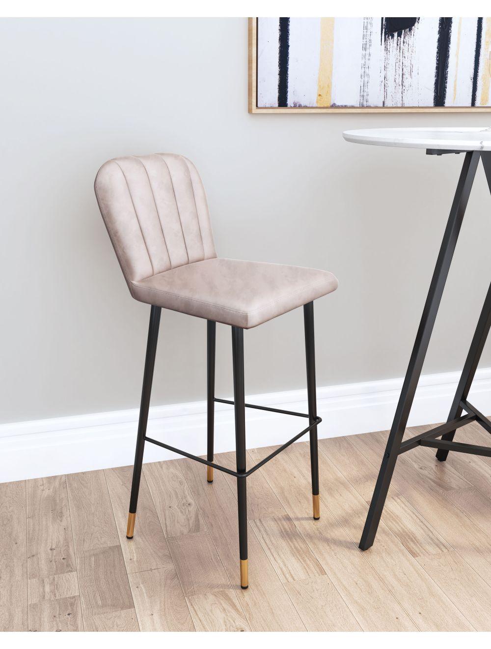 Manchester Bar Chair (Set of 2) Gray - Frankwebs