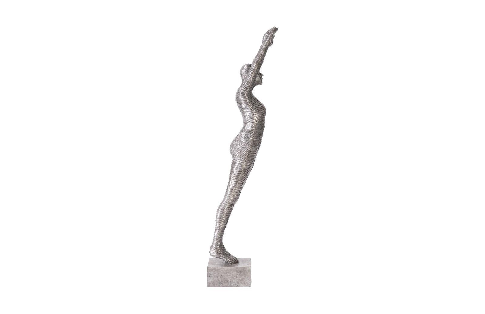 Standing Diving Sculpture, Black/Silver, Aluminum - Frankwebs