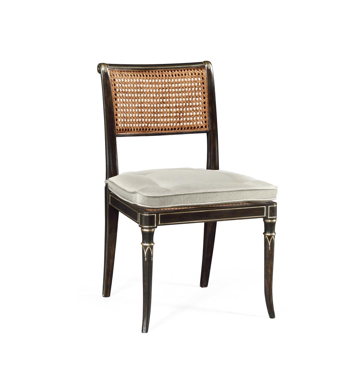 William Yeoward Linden Charcoal Wash Dining Side Chair - Frankwebs