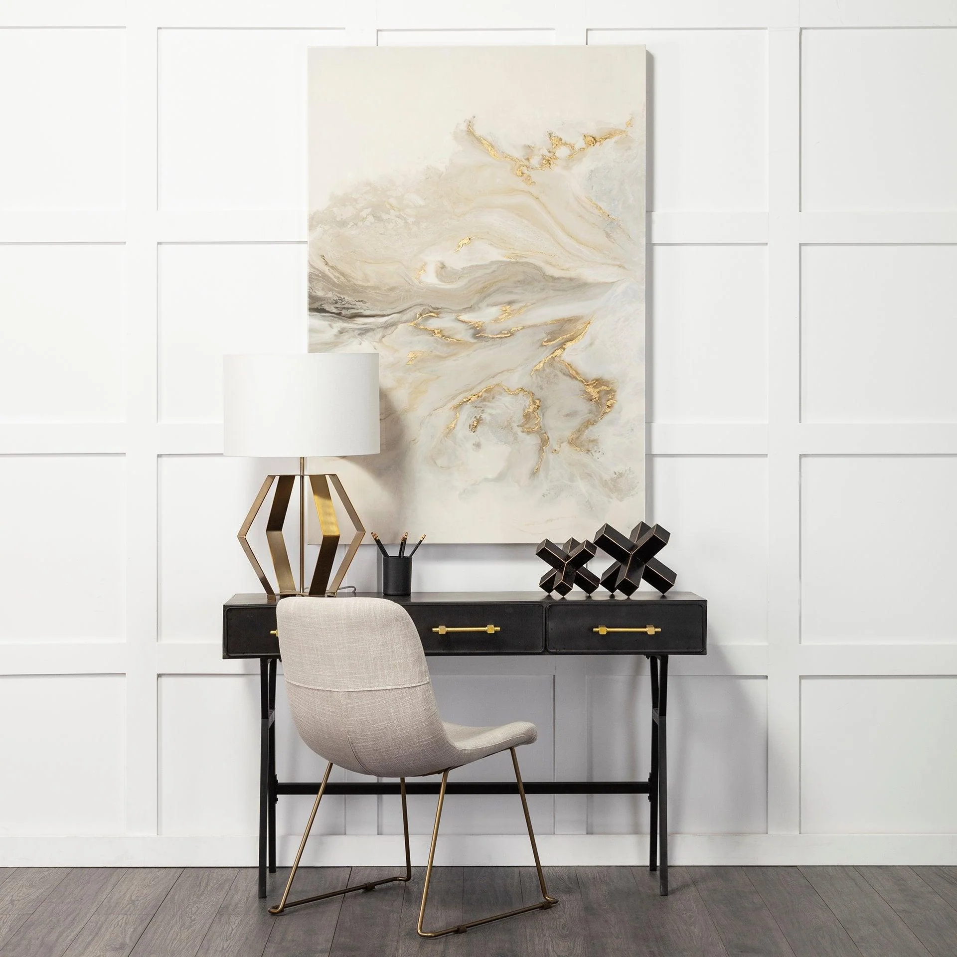 Vince 3 Drawer Office Desk - Frankwebs