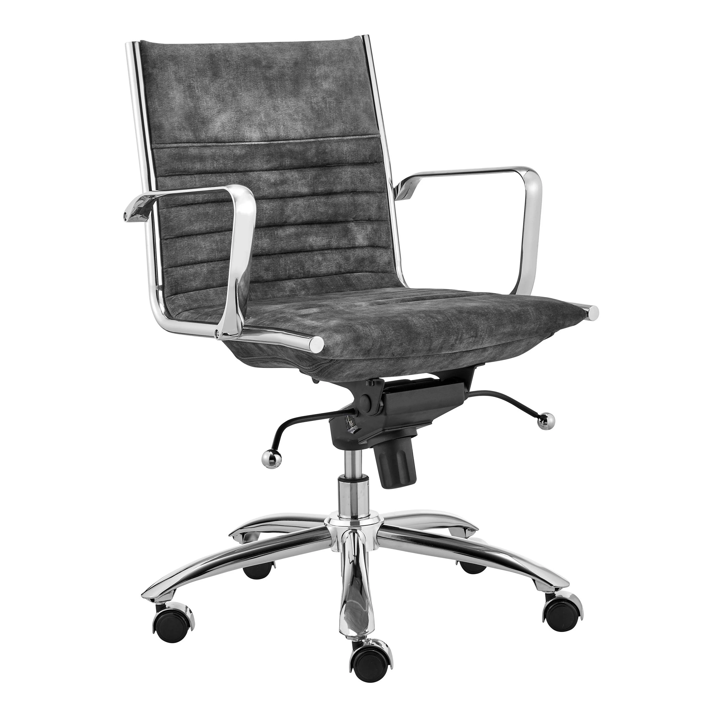 Dirk Low Back Office Chair  Velvet - Frankwebs