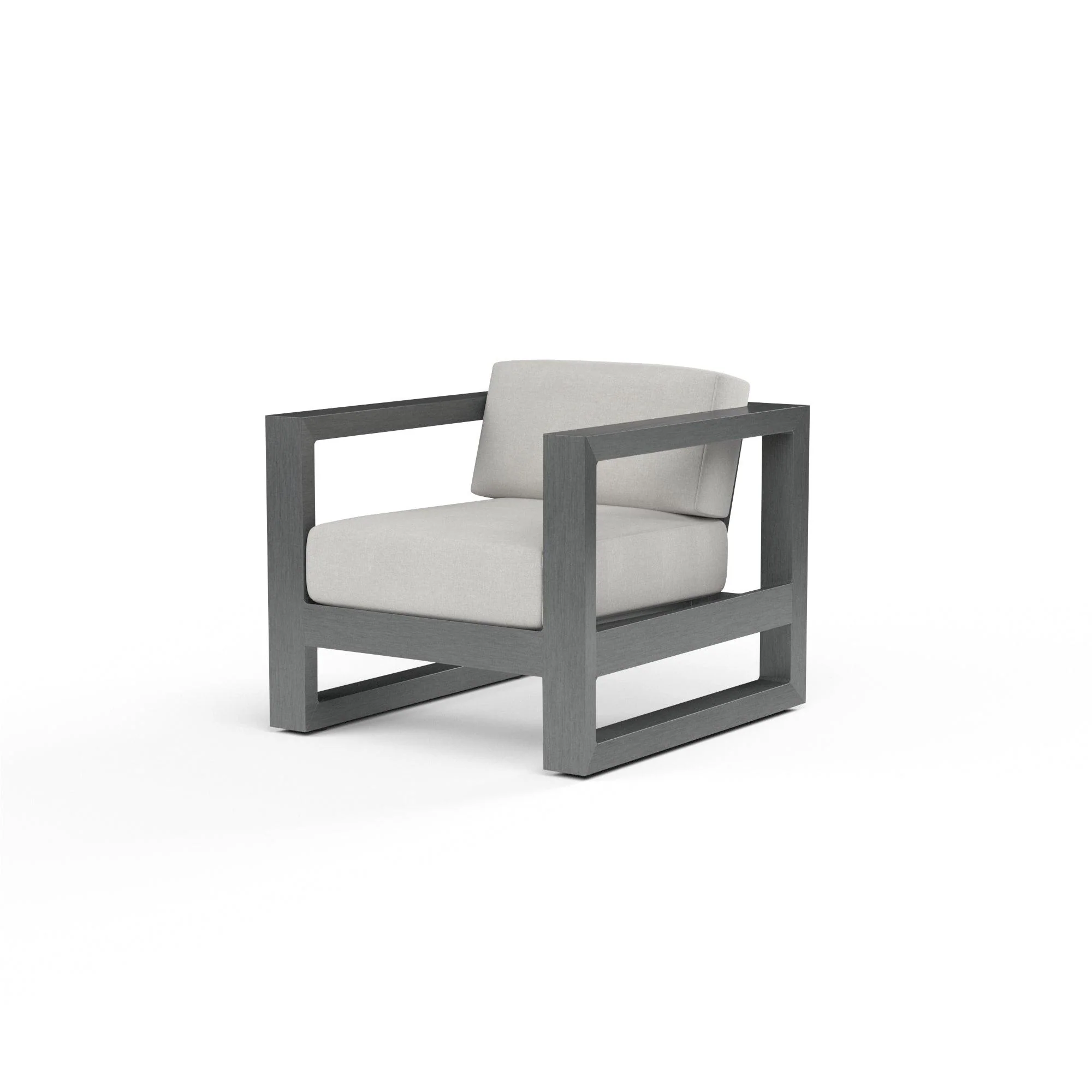 Redondo Club Chair in Cast Silver, No Welt - Frankwebs