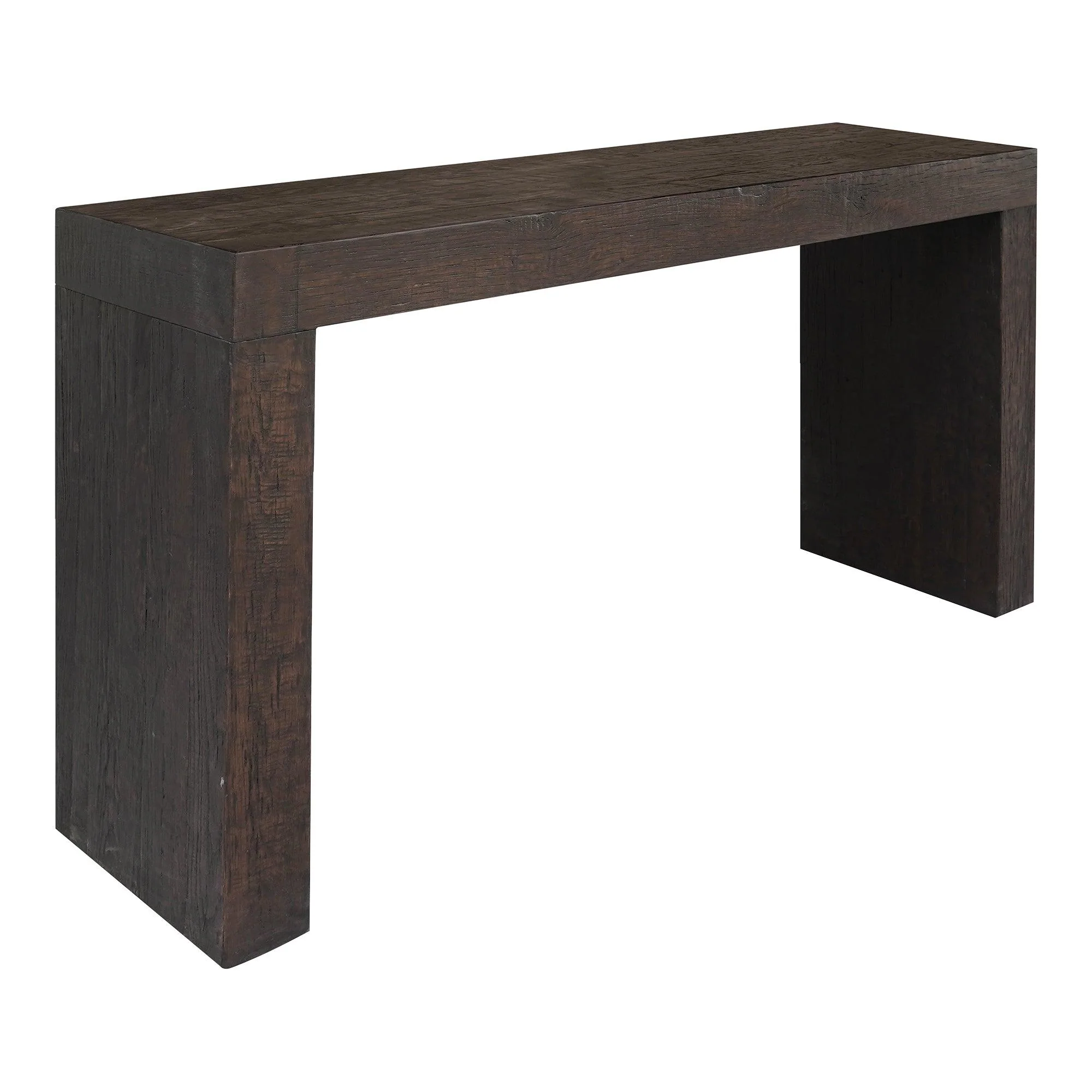 Evander Console Table Rustic Brown - Frankwebs