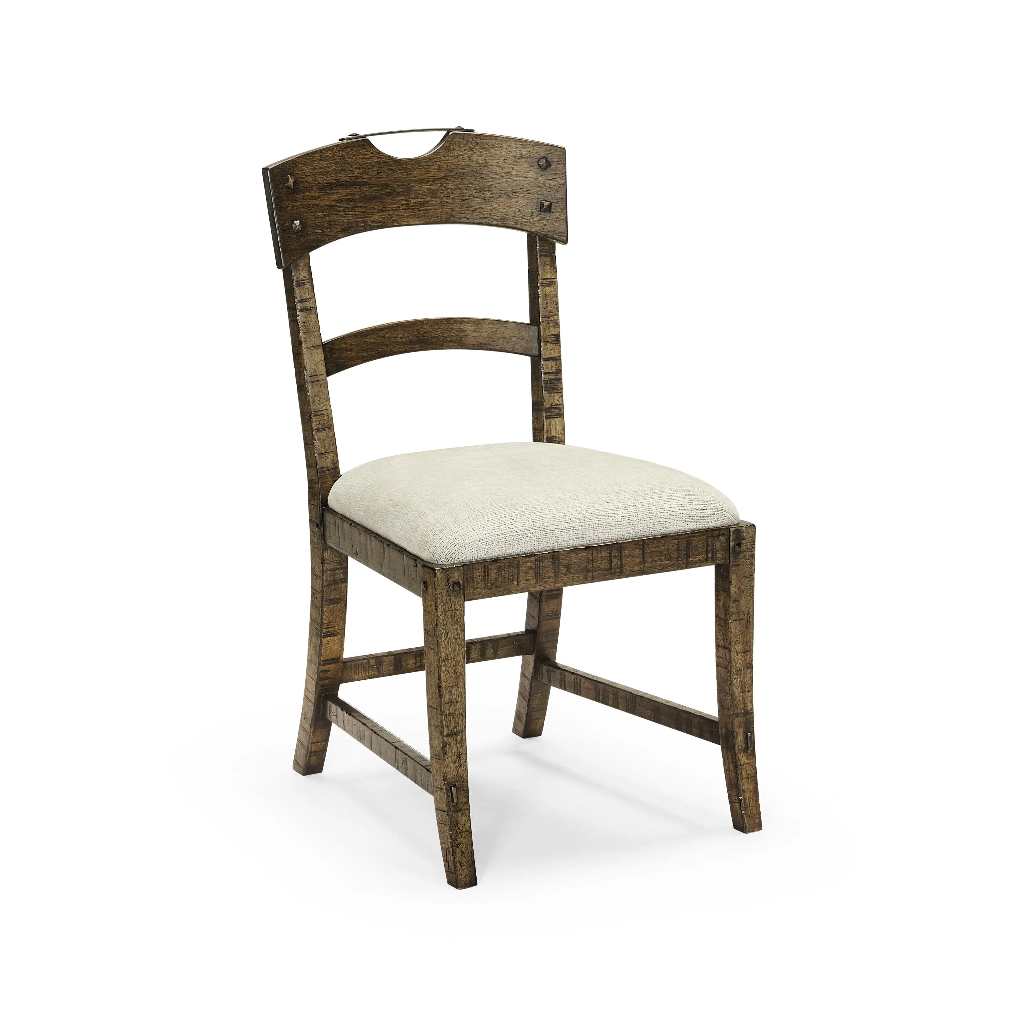 Casual Accents Dark Driftwood Planked Side Chair - Frankwebs