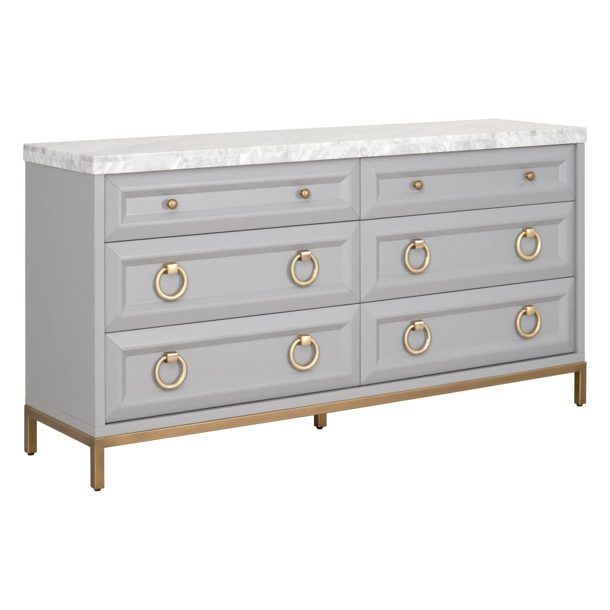 Azure Carrera 6-Drawer Double Dresser - Frankwebs