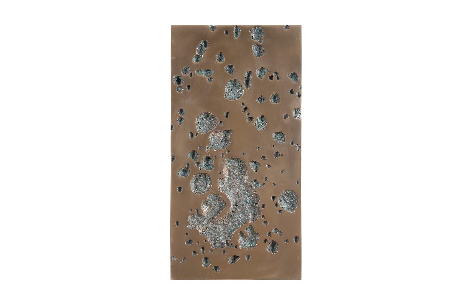 Splotch Wall Art 2, Rectangle, Bronze Finish - Frankwebs