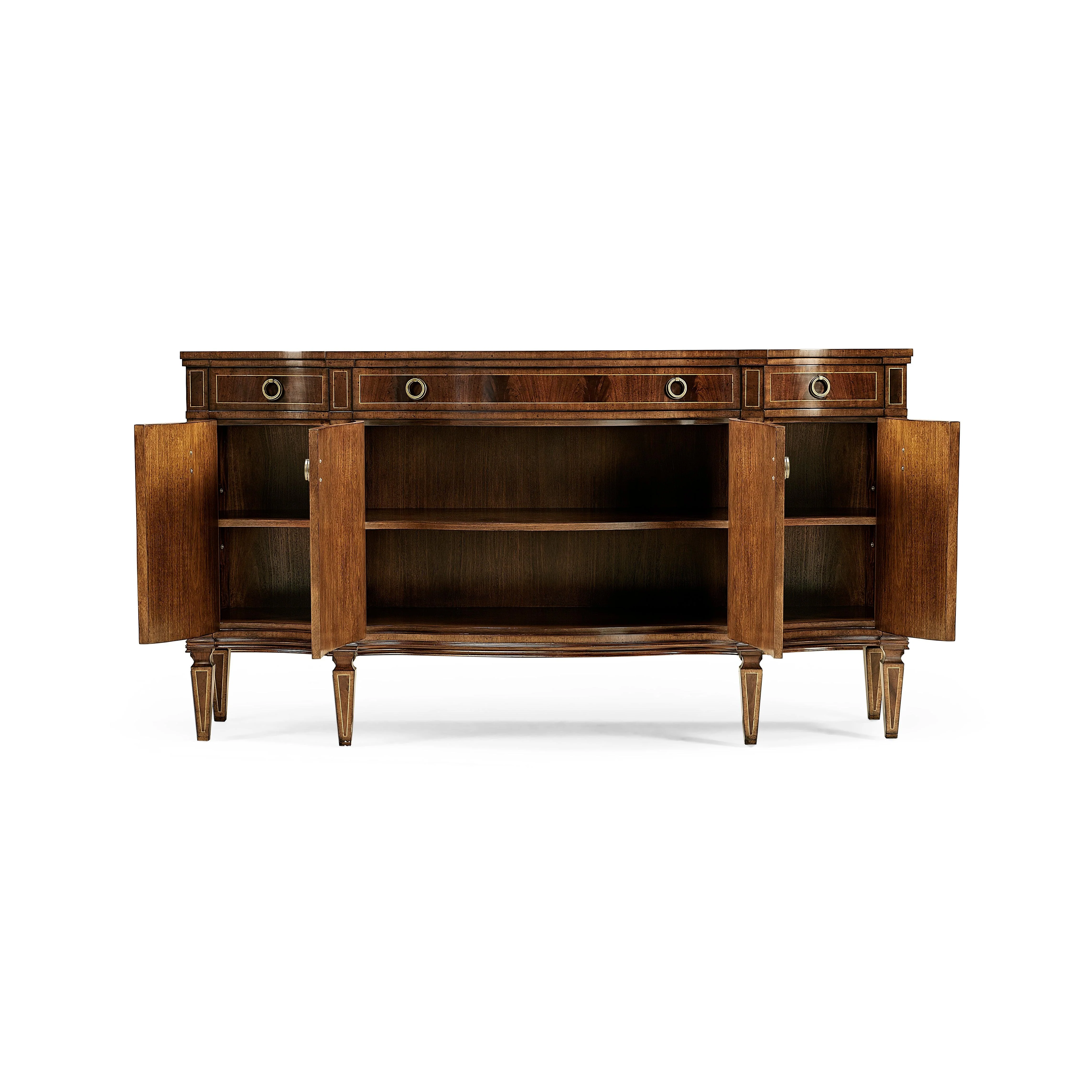 Buckingham Serpentine Mahogany Credenza - Frankwebs