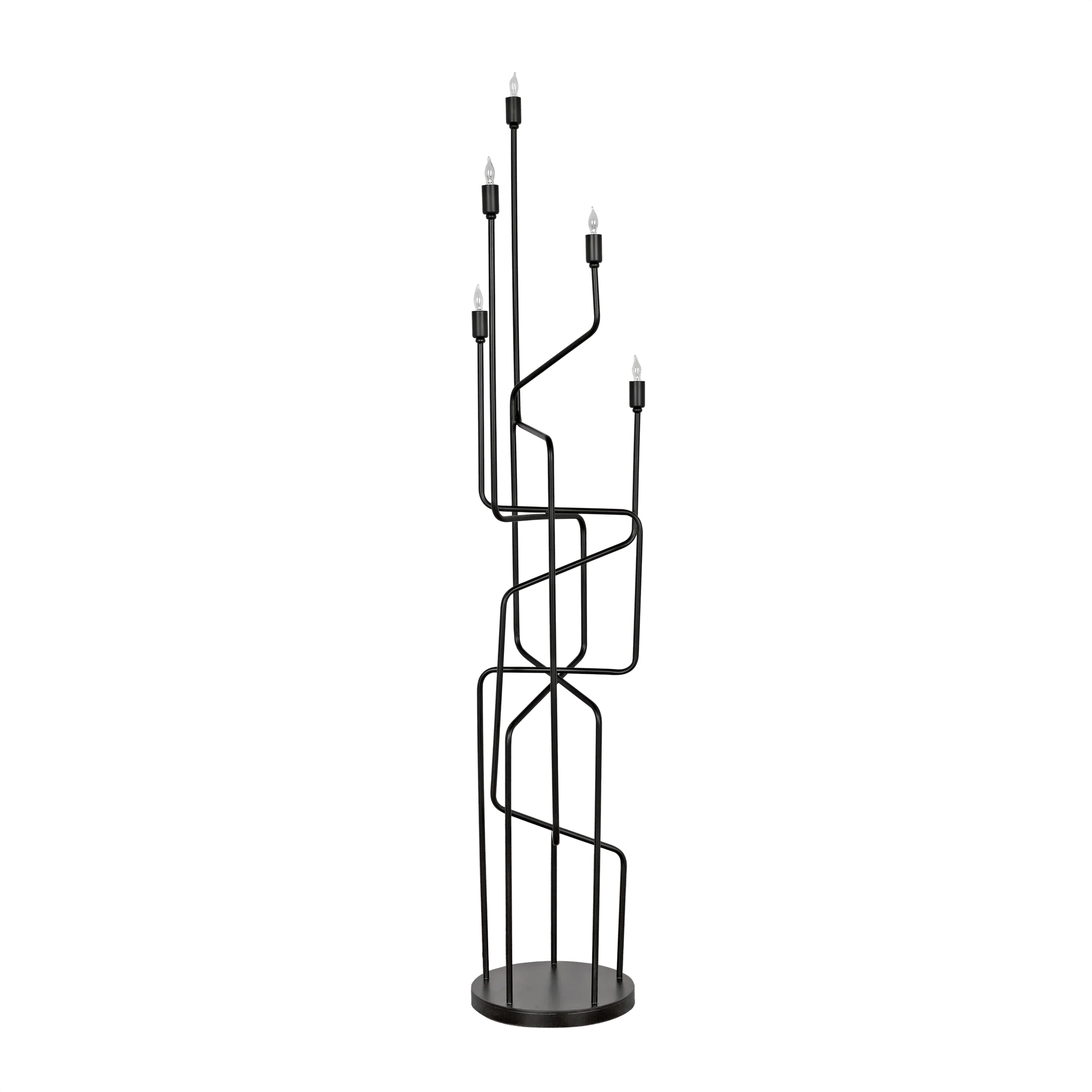 Moriarty Floor Lamp, Black Metal - Frankwebs