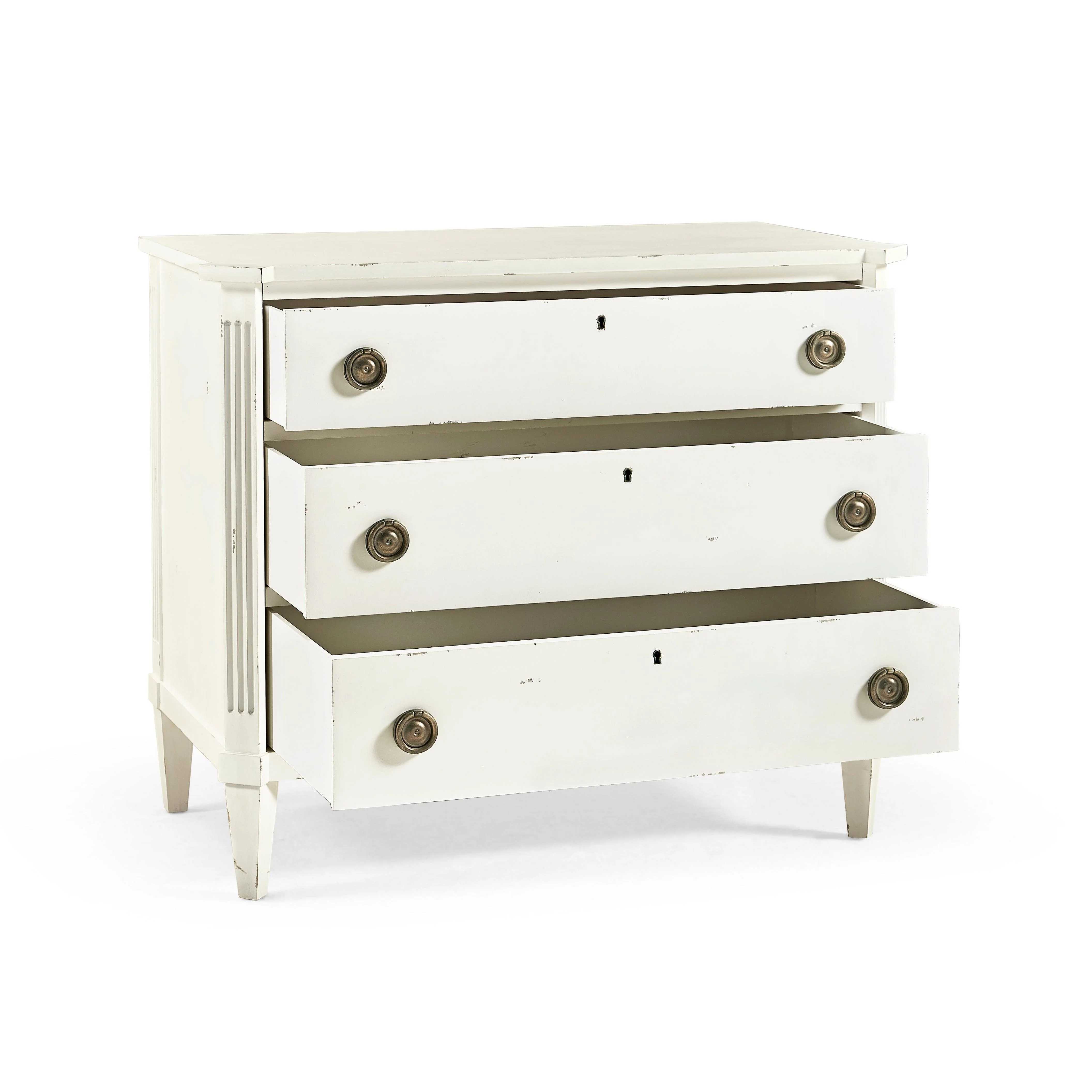 Timeless Aeon Swedish Drawer Chest in Antique White 38