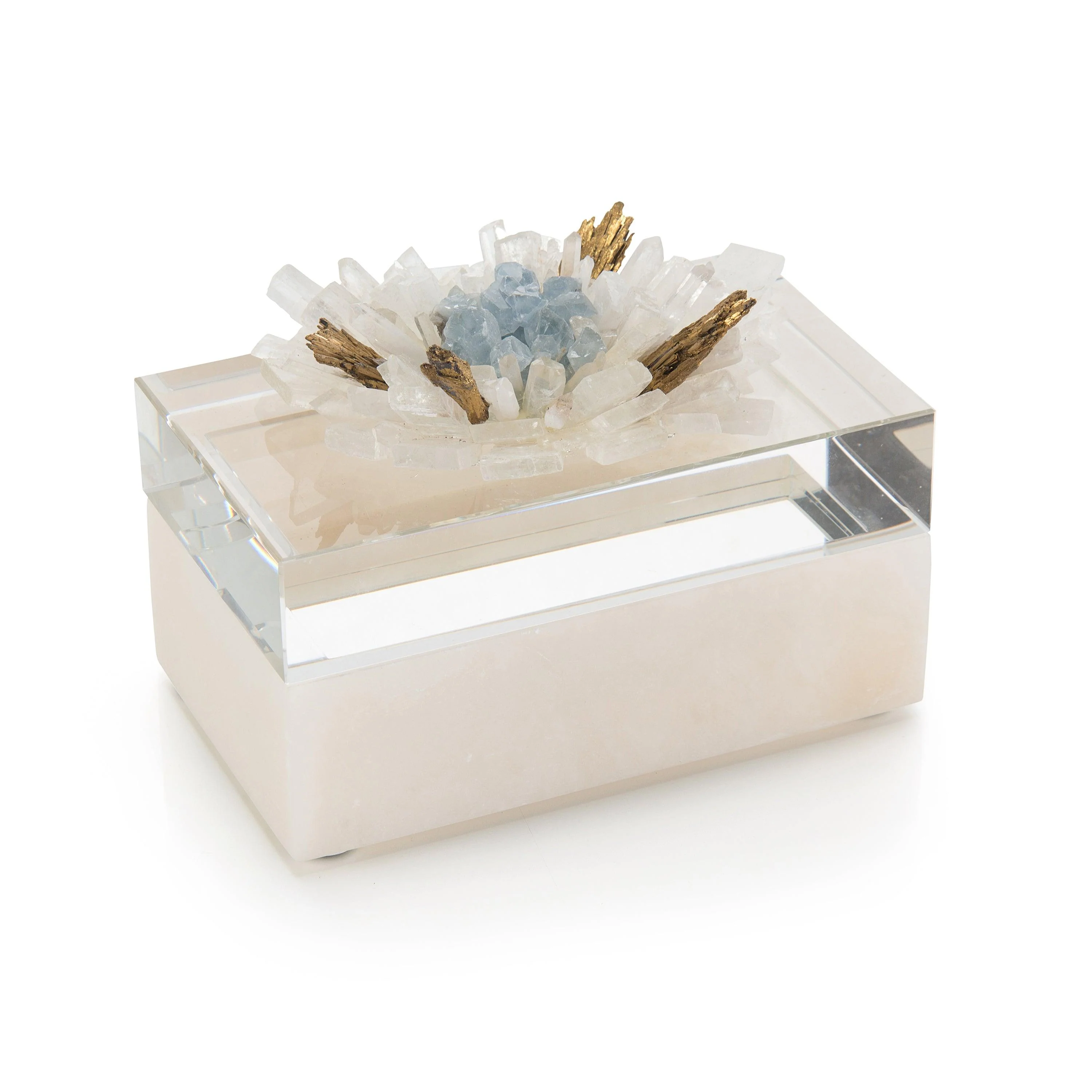Festooned In Stones Box With Celestite - Frankwebs