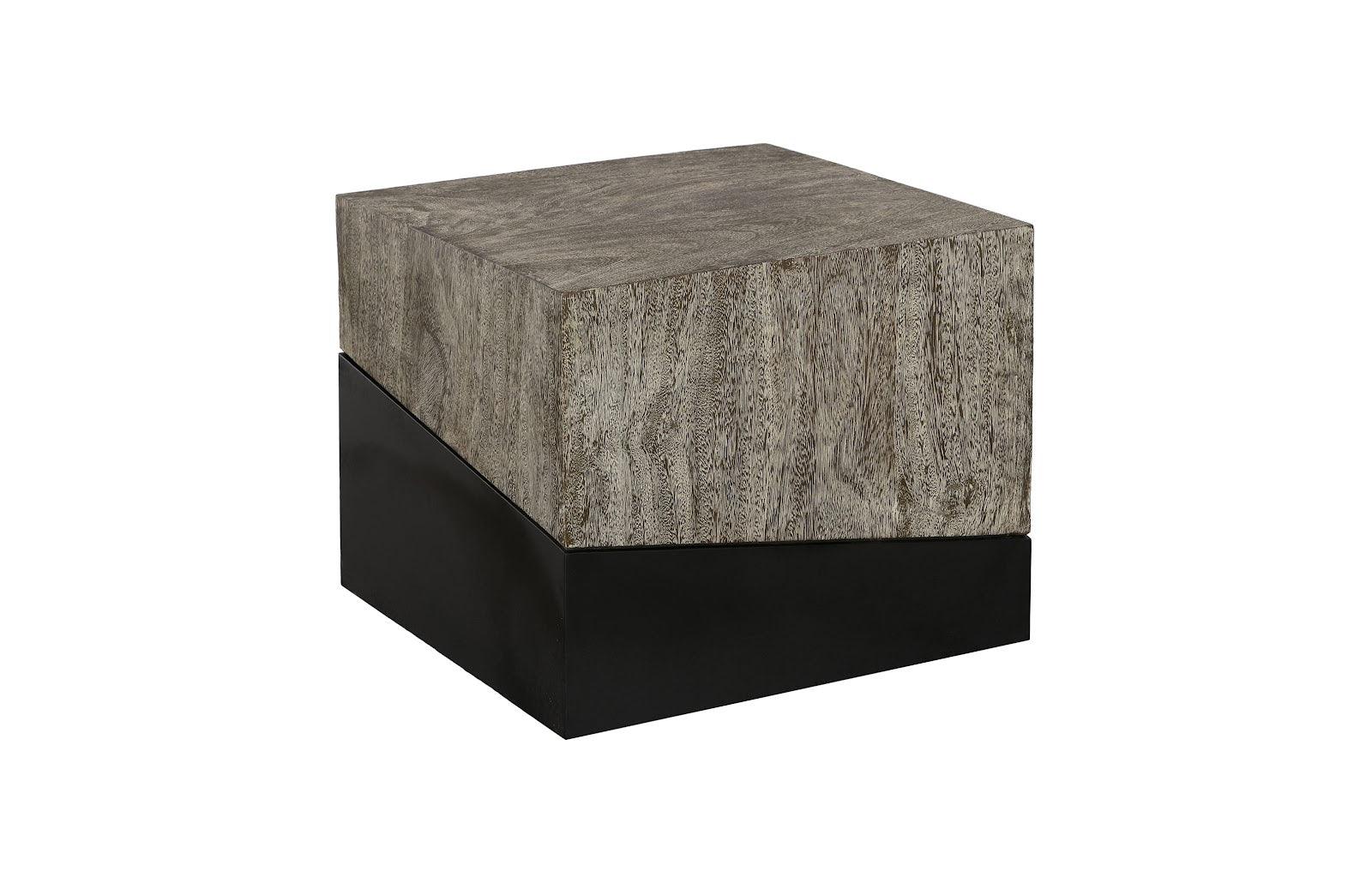 Geometry Side Table, Gray Stone - Frankwebs
