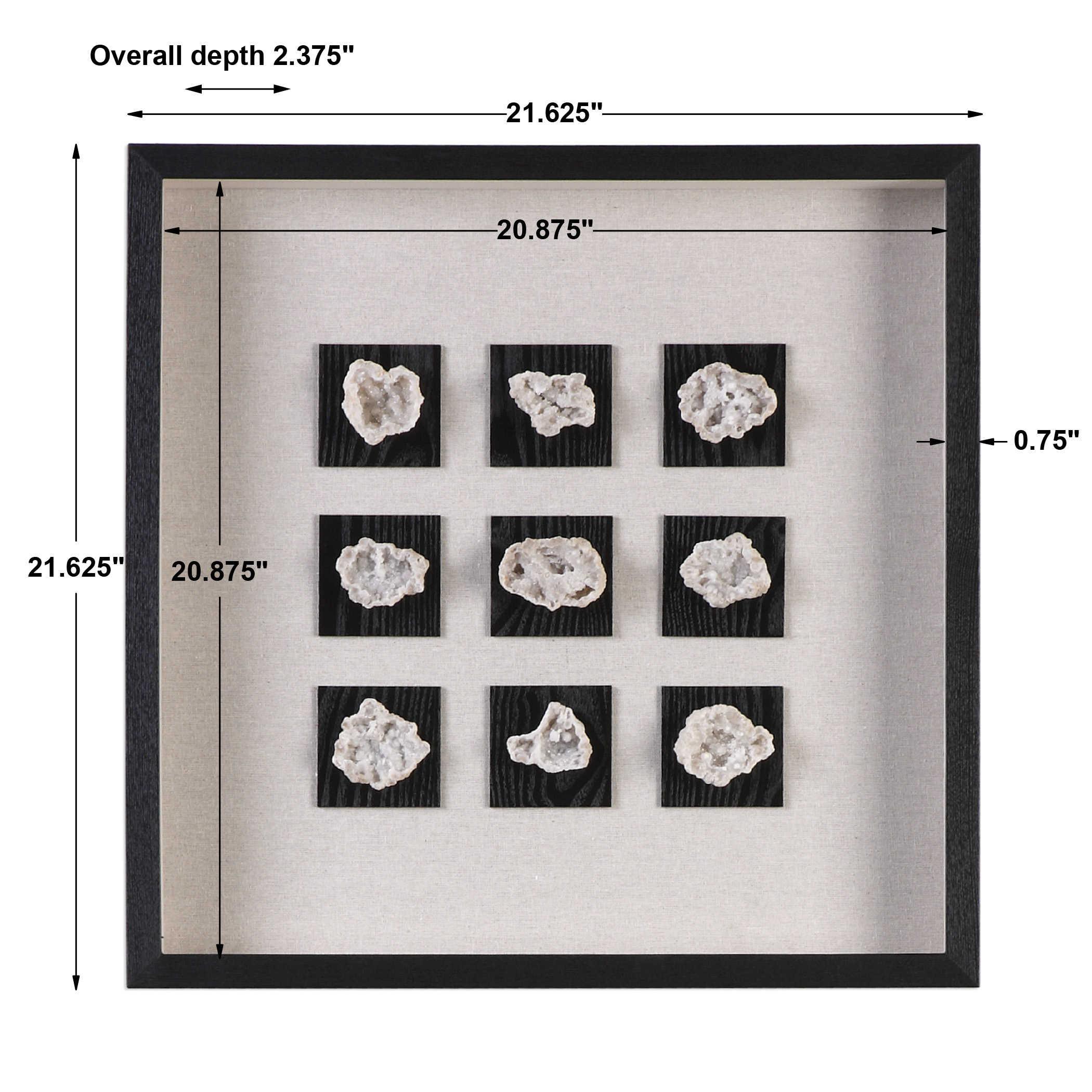 Geode Linen Shadow Box - Frankwebs
