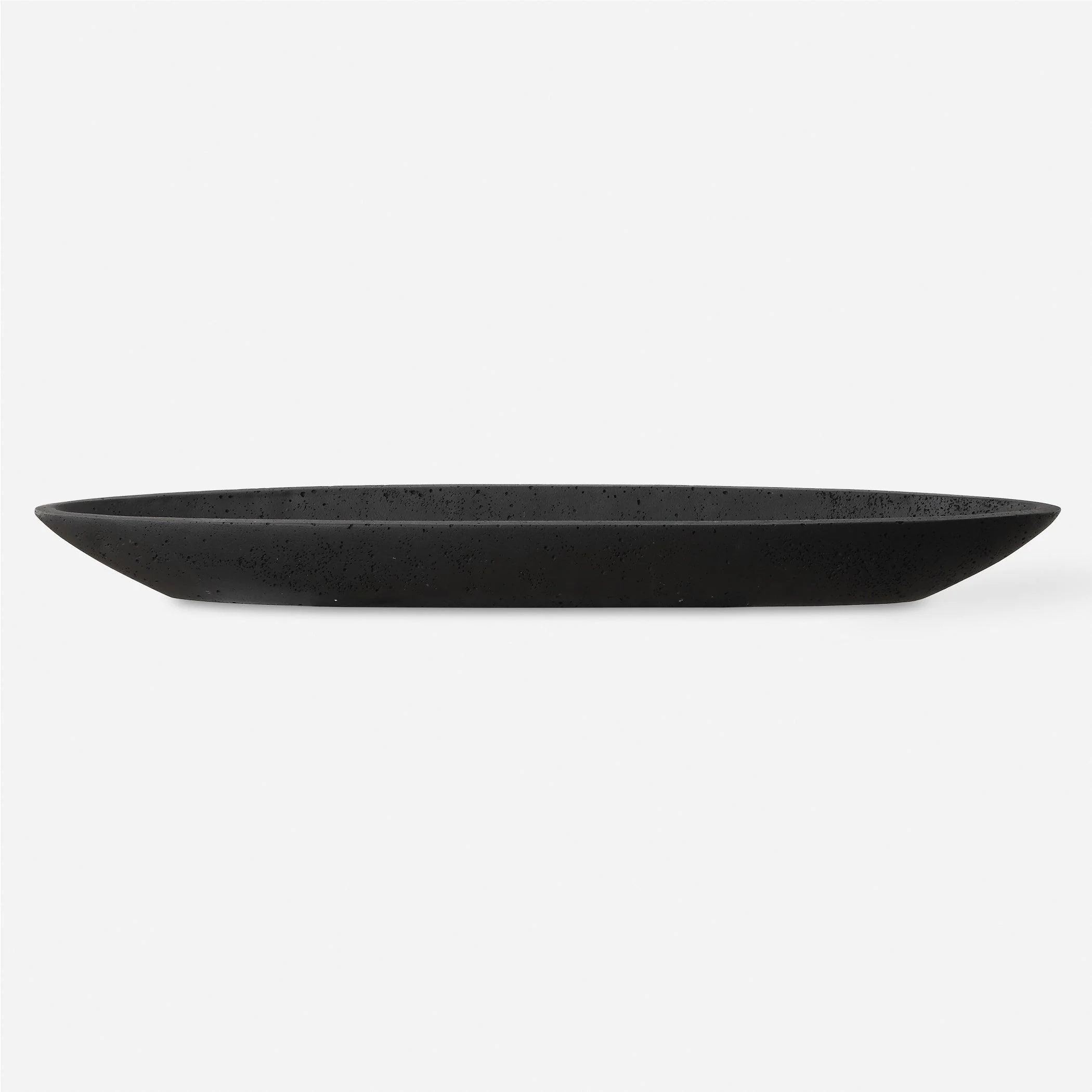 Vessel Cast Black Canoe Bowl - Frankwebs