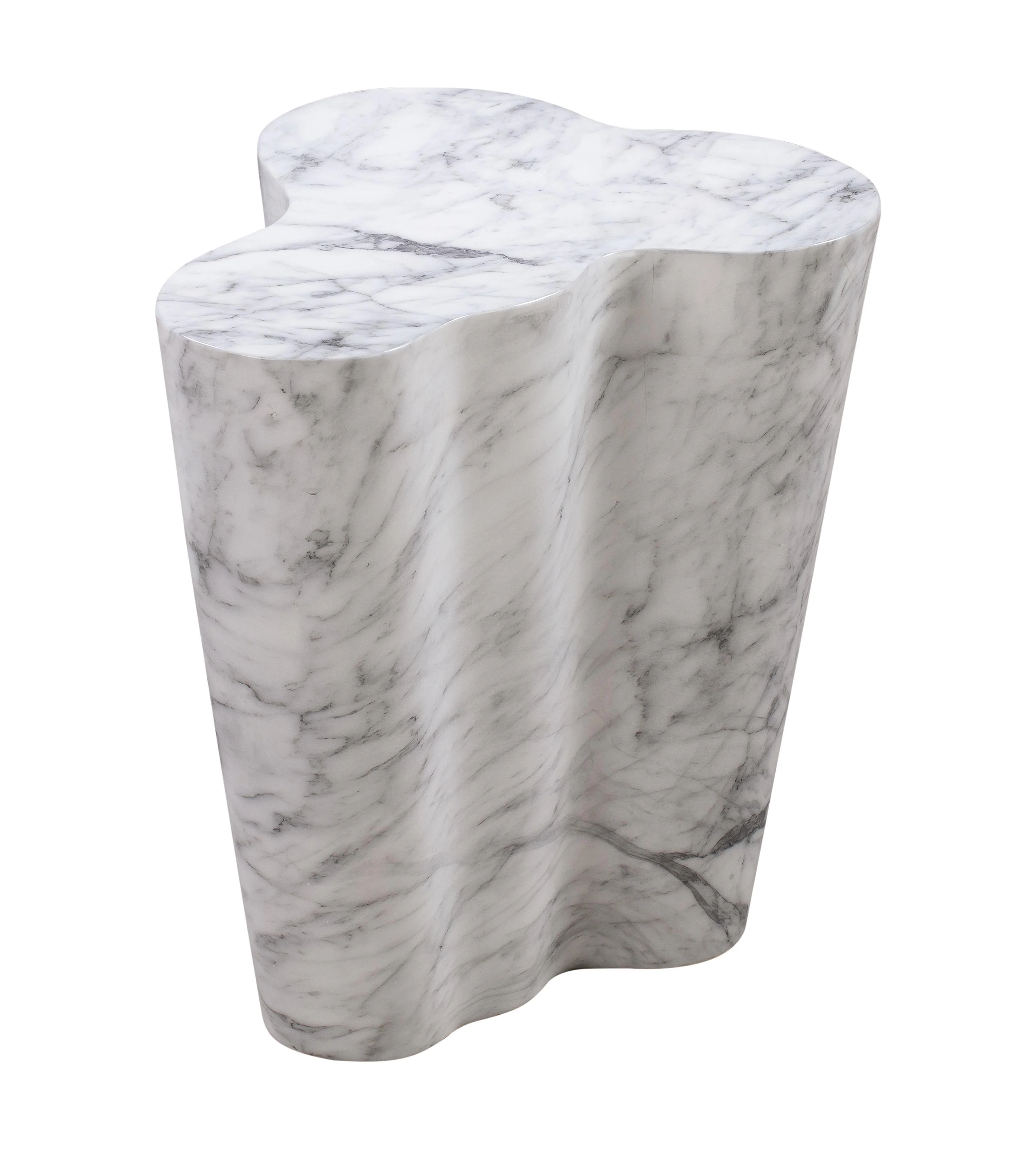 Slab Marble Tall Side Table - Frankwebs