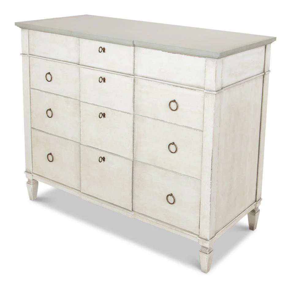 Azzalene Dresser Wht/Wht Gray Quartz - Frankwebs