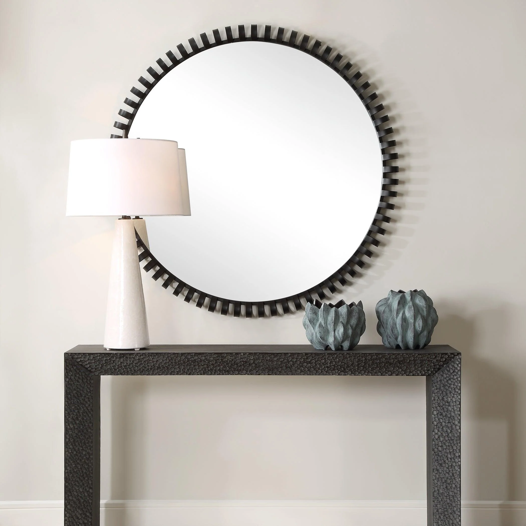 Corona Modern Round Mirror - Frankwebs