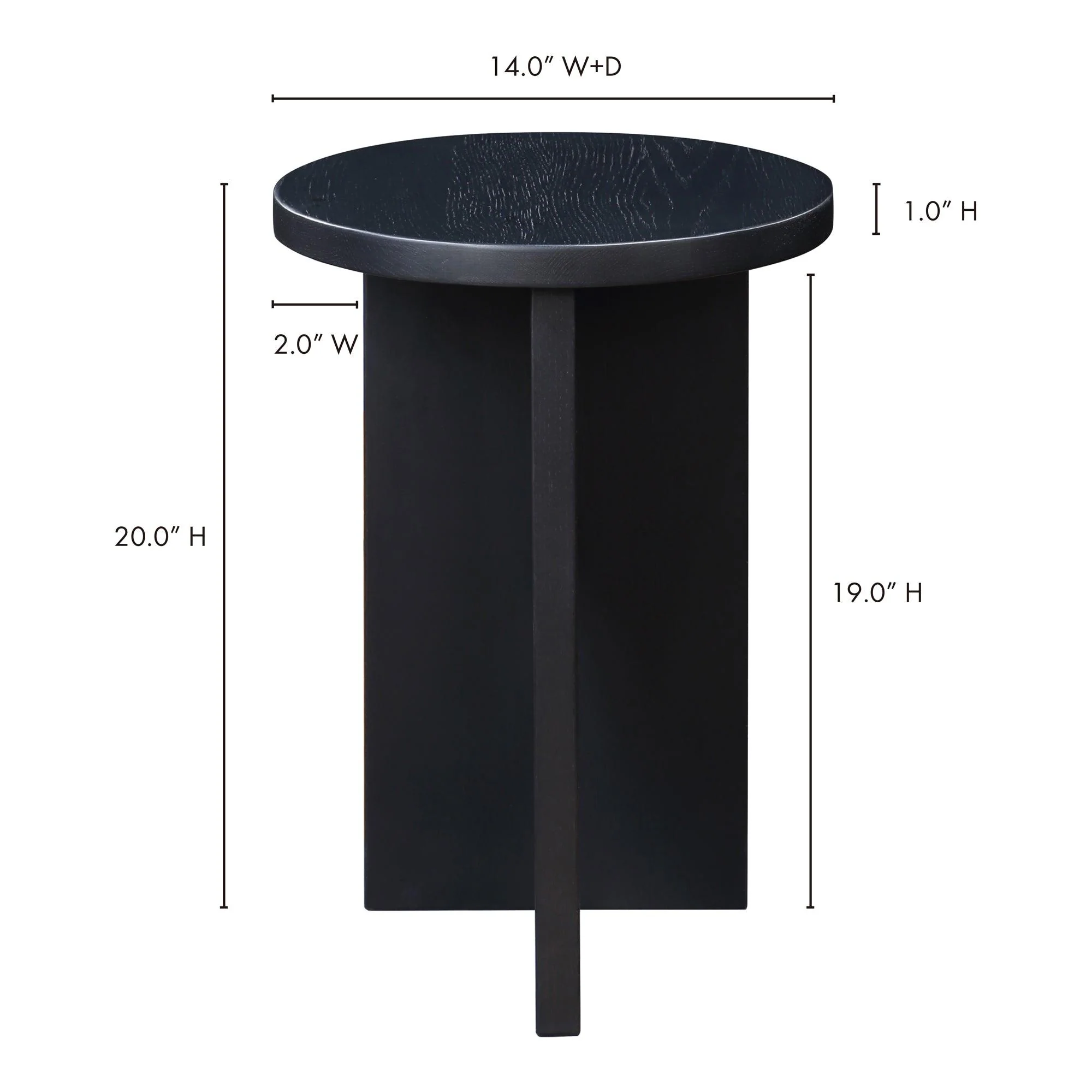Grace Accent Table Black Oak - Frankwebs