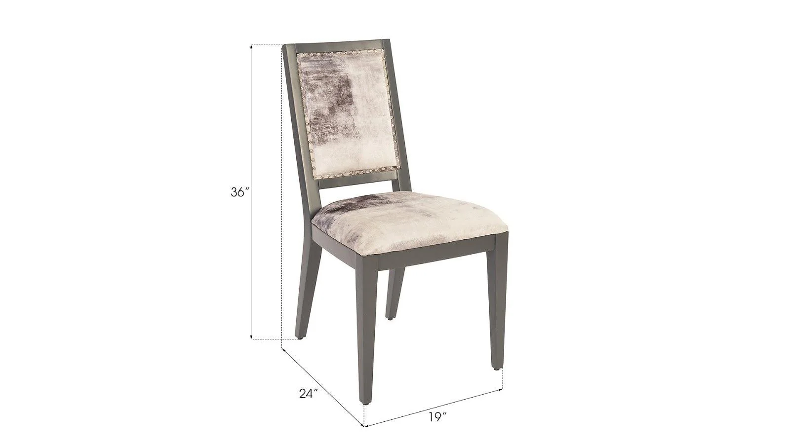 Mesmerize Dining Chair, Mist Gray, Gray Wooden Legs - Frankwebs