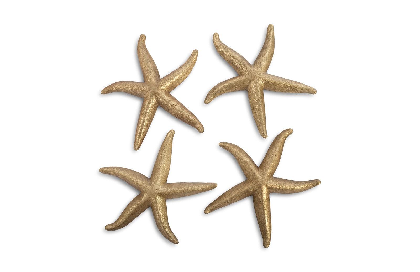 Starfish, Gold Leaf, Set of 4, LG - Frankwebs