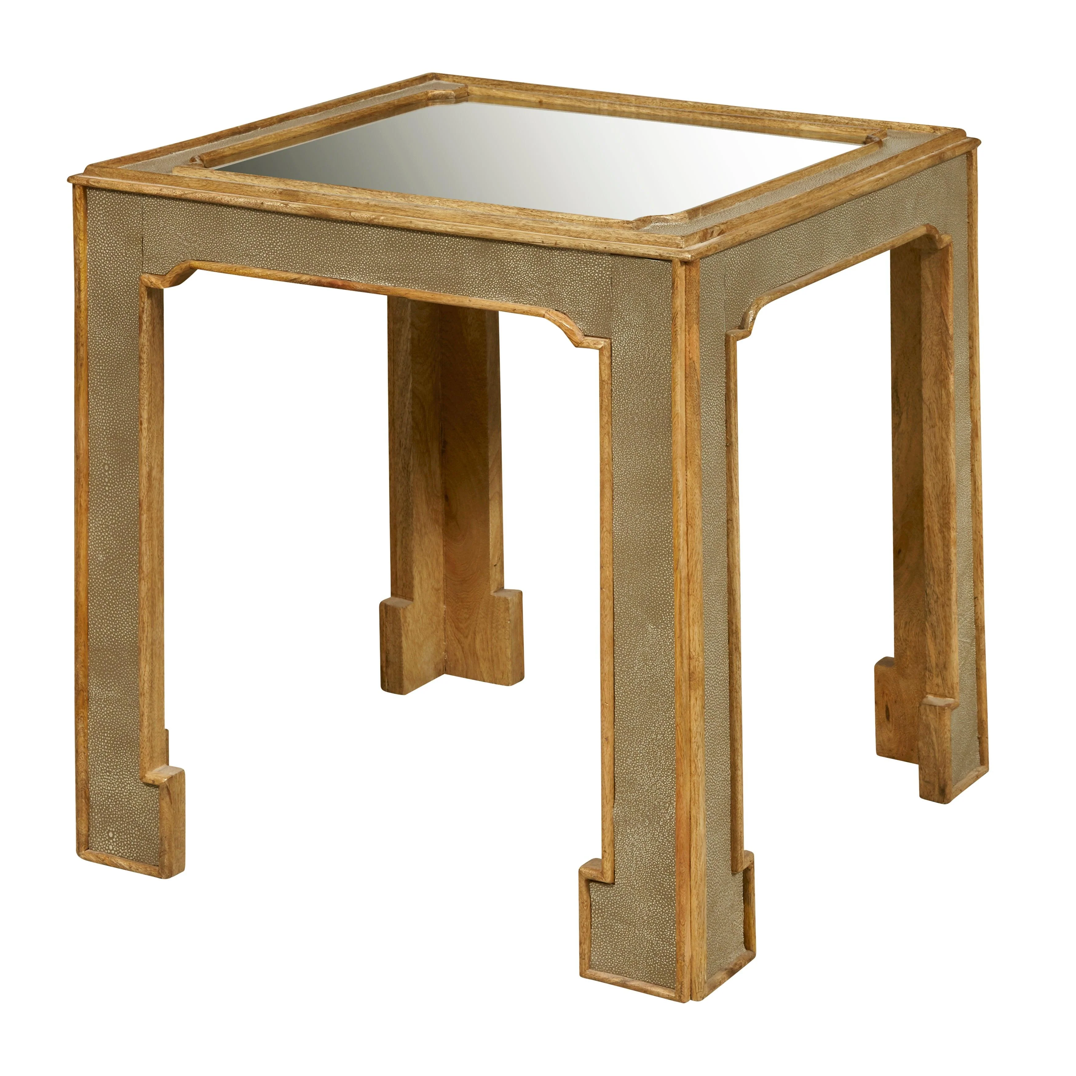 Art Deco Side Table with Mirror Top - Frankwebs
