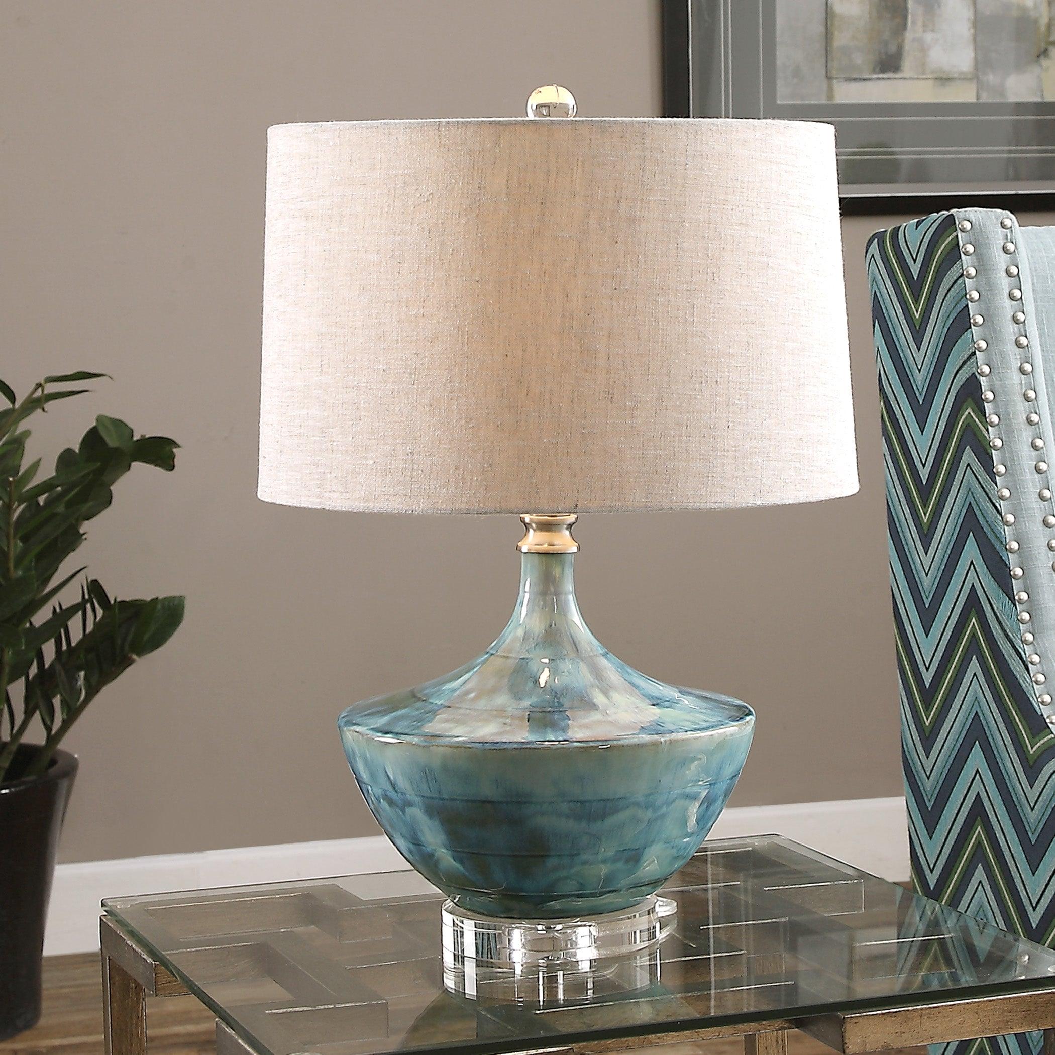 Chasida Blue Ceramic Lamp - Frankwebs