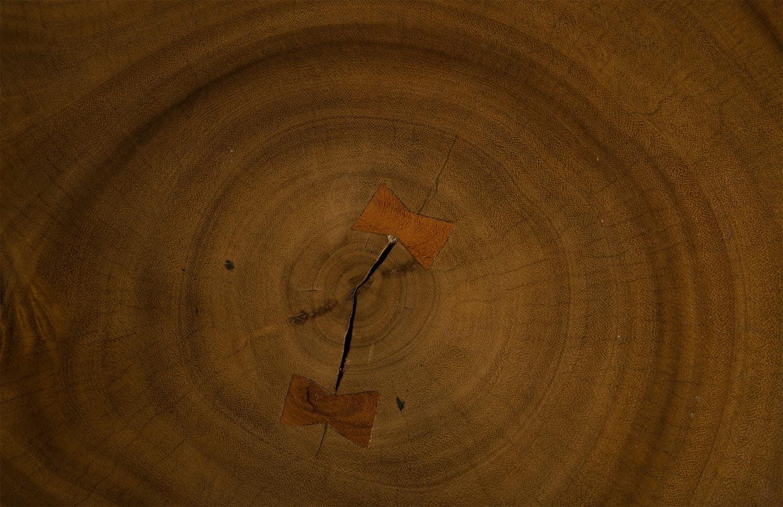 Smoothed Bar Table, Chamcha Wood, Natural, Round - Frankwebs