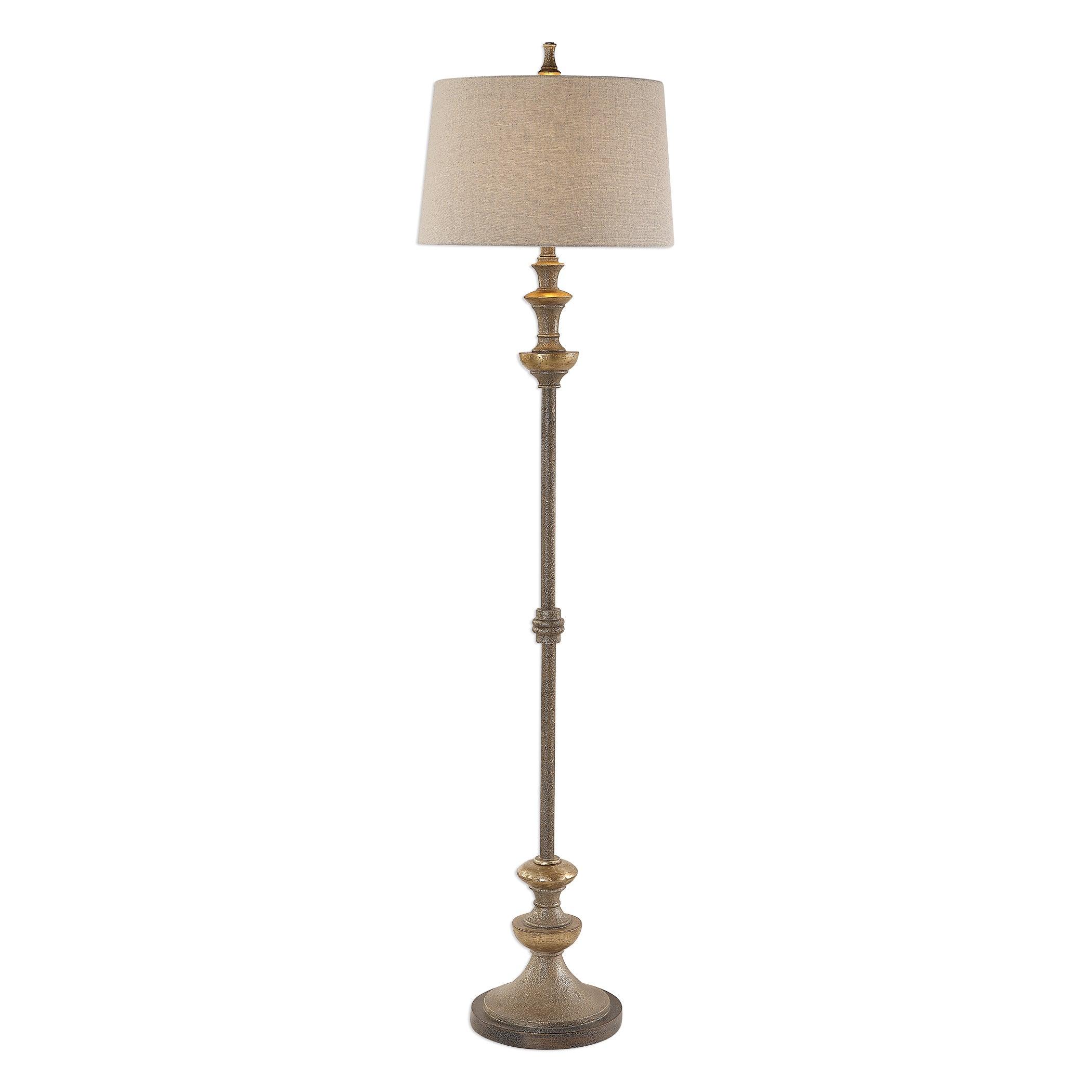 Vetralla Silver Bronze Floor Lamp - Frankwebs