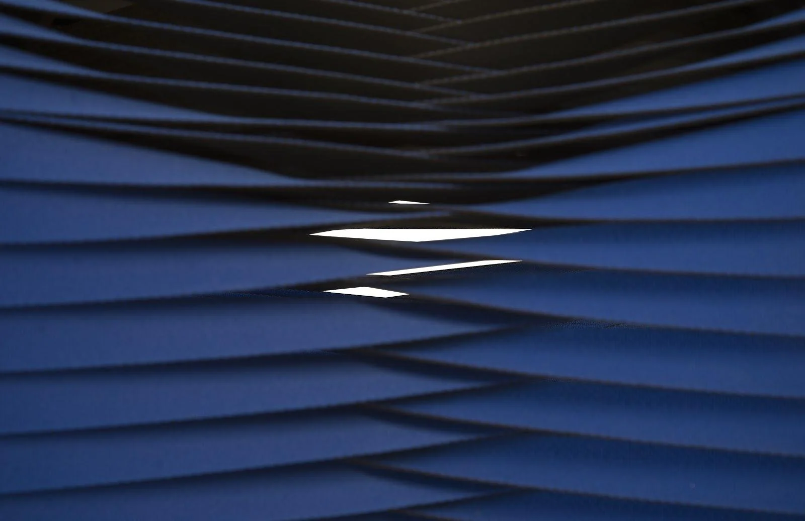 Seat Belt Ottoman, Blue/Black - Frankwebs